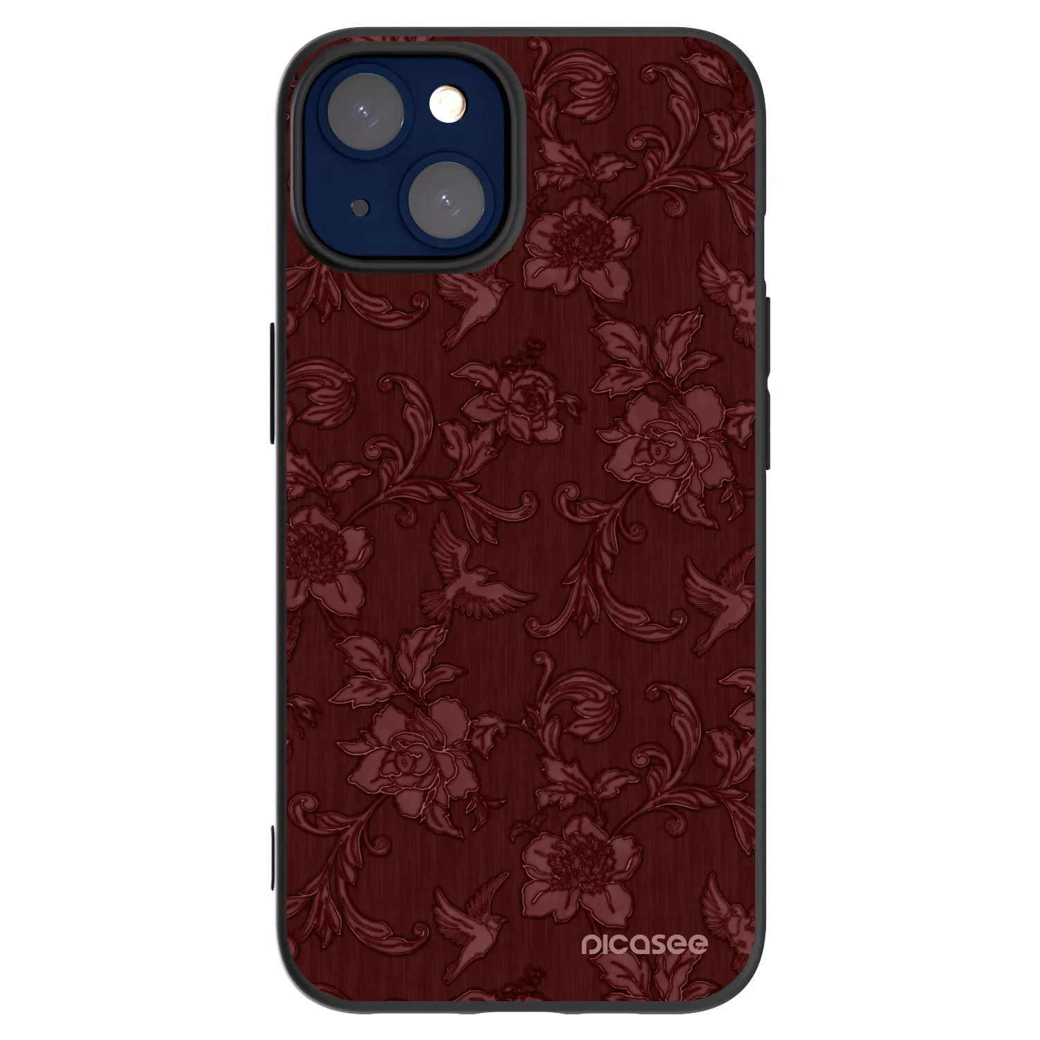 Picasee fekete szilikon tok az alábbi mobiltelefonokra Apple iPhone 14 - Red Elegance