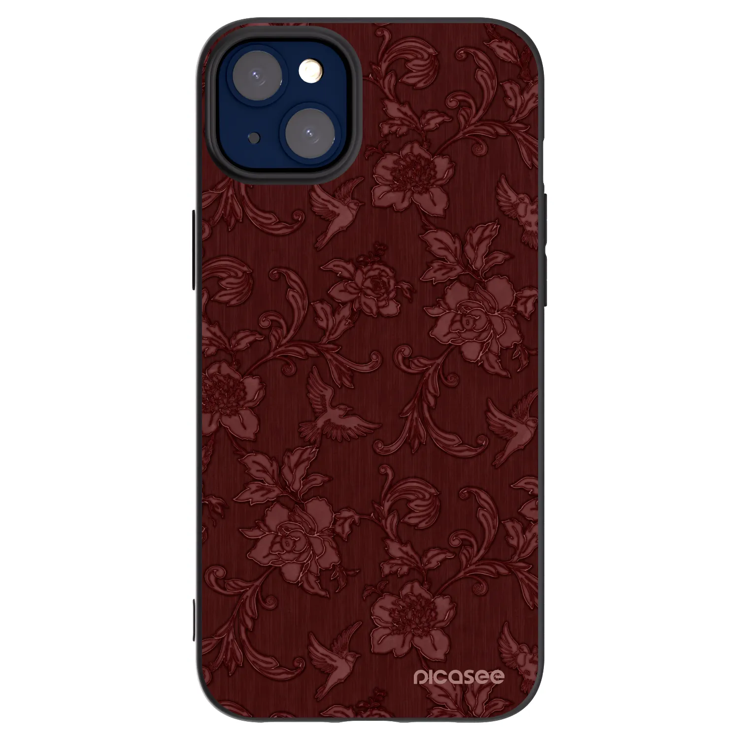 Picasee fekete szilikon tok az alábbi mobiltelefonokra Apple iPhone 14 Plus - Red Elegance
