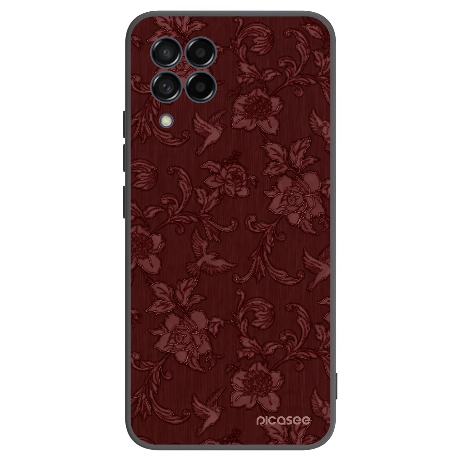 Picasee fekete szilikon tok az alábbi mobiltelefonokra Samsung Galaxy M53 5G - Red Elegance
