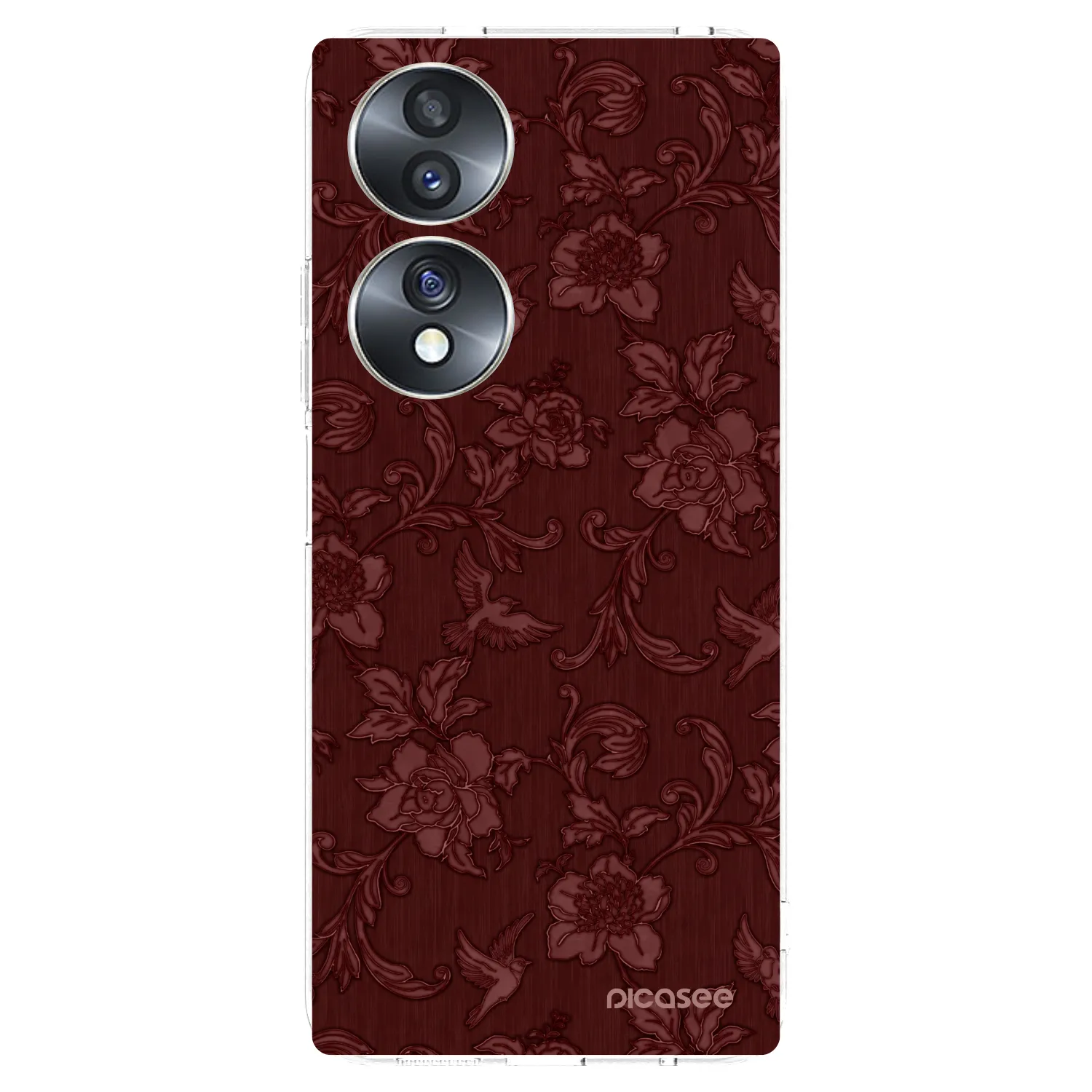 Picasee átlátszó szilikon tok az alábbi mobiltelefonokra Honor 70 - Red Elegance