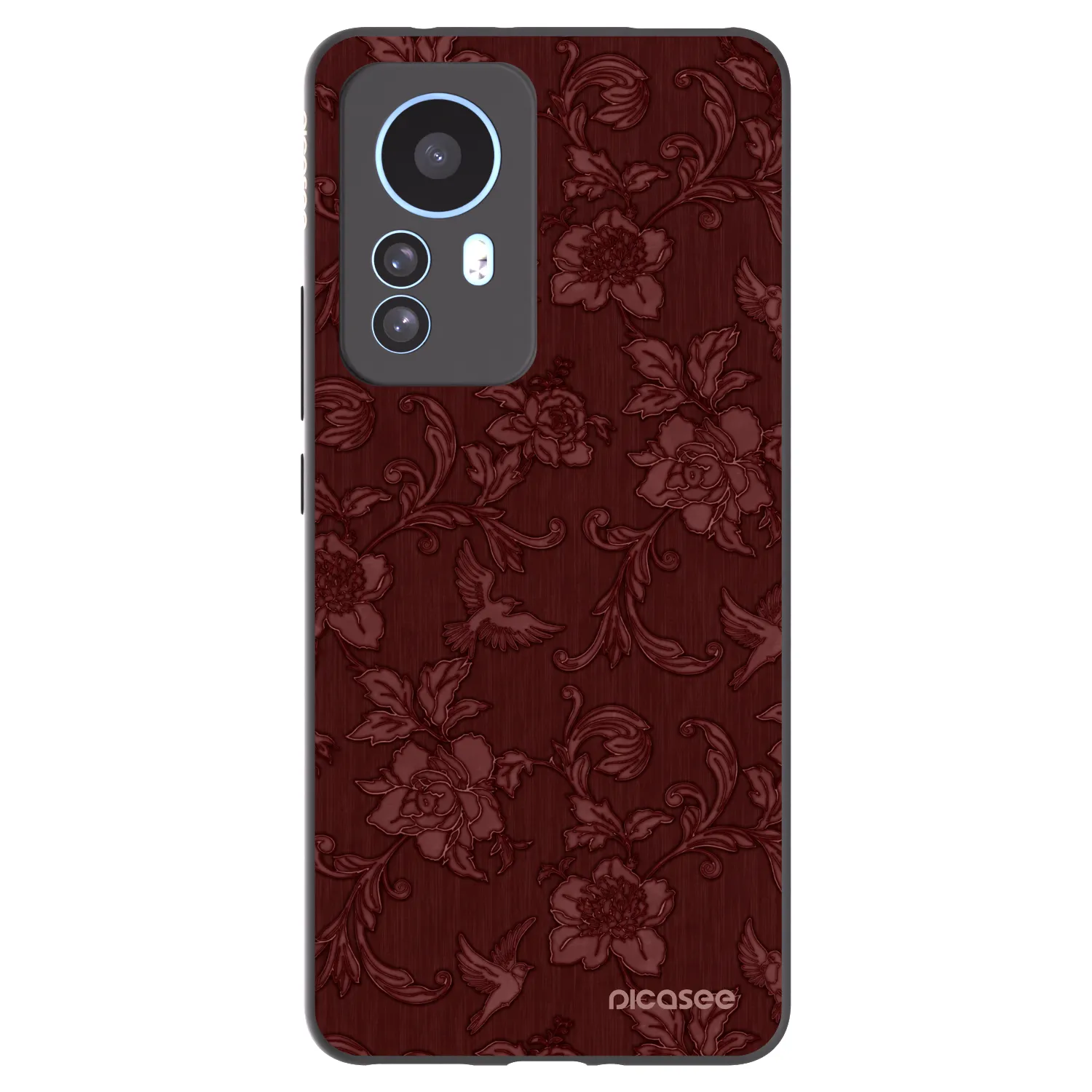 Picasee fekete szilikon tok az alábbi mobiltelefonokra Xiaomi 12T Pro - Red Elegance