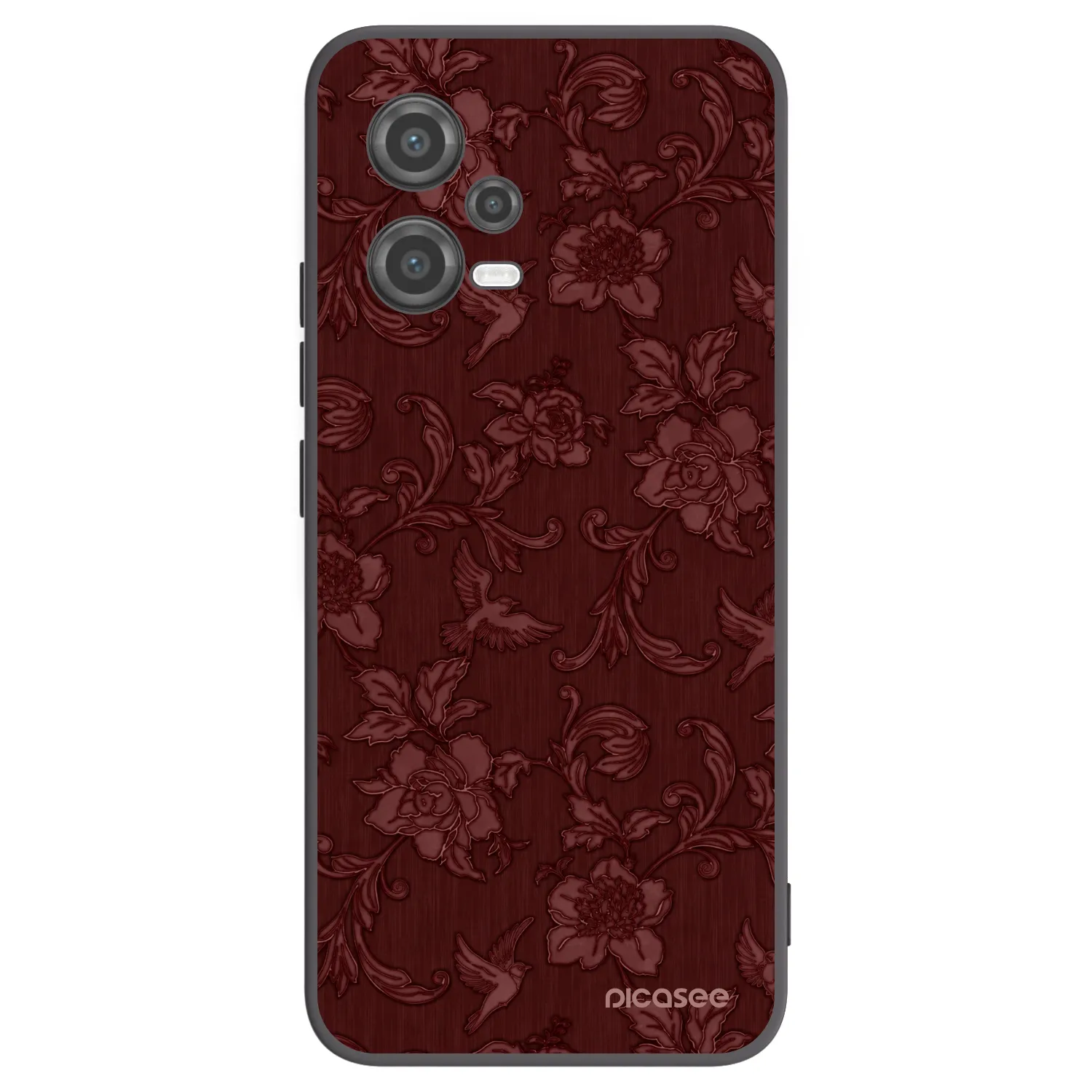 Picasee fekete szilikon tok az alábbi mobiltelefonokra Xiaomi Poco X5 - Red Elegance