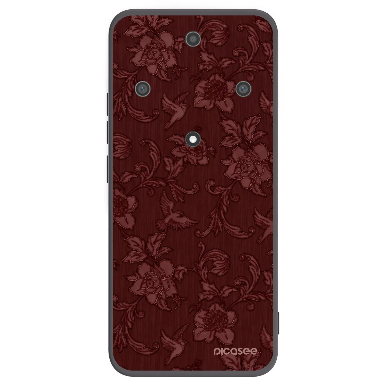 Picasee fekete szilikon tok az alábbi mobiltelefonokra Honor Magic5 Lite 5G - Red Elegance