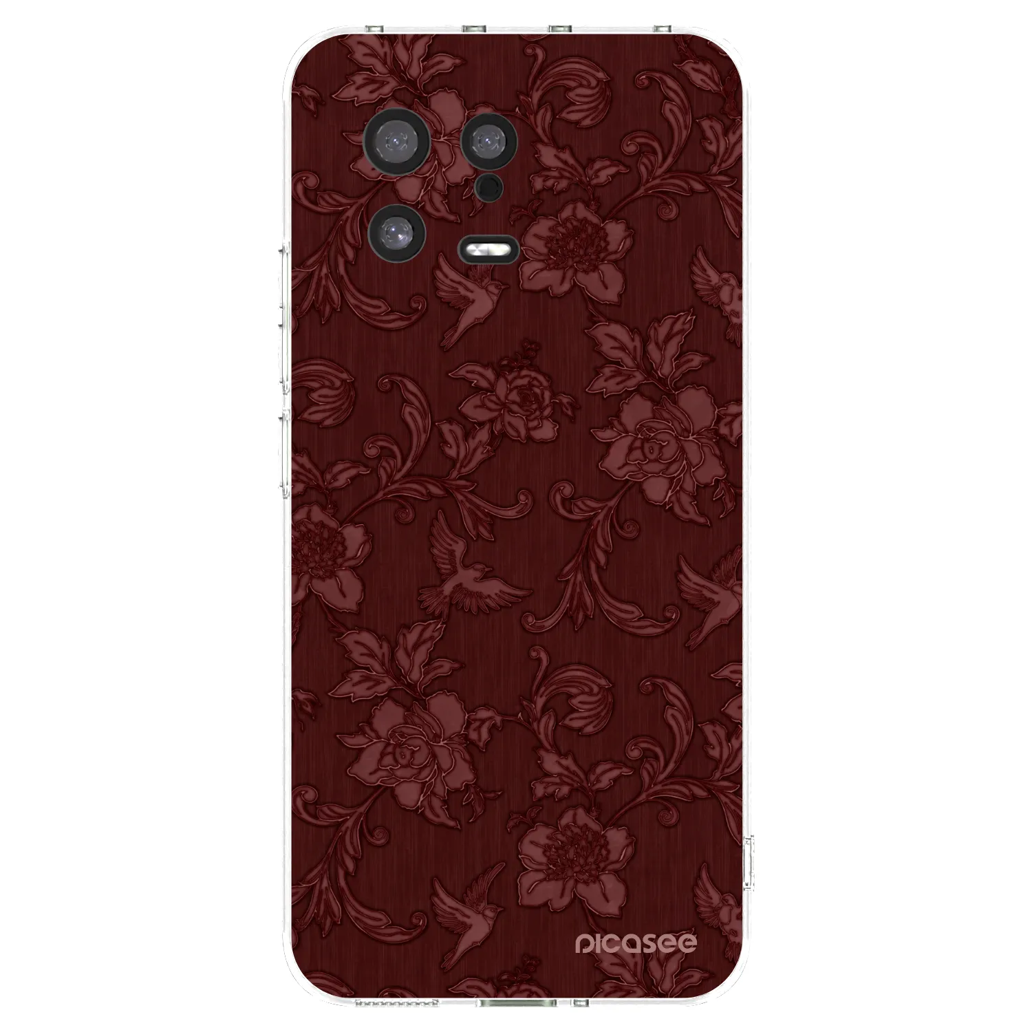 Picasee átlátszó szilikon tok az alábbi mobiltelefonokra Xiaomi 13 - Red Elegance