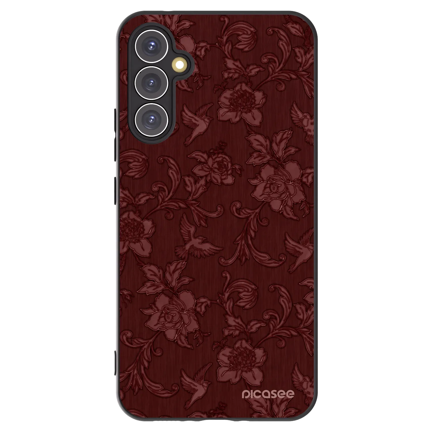 Picasee fekete szilikon tok az alábbi mobiltelefonokra Samsung Galaxy A34 5G A346B - Red Elegance