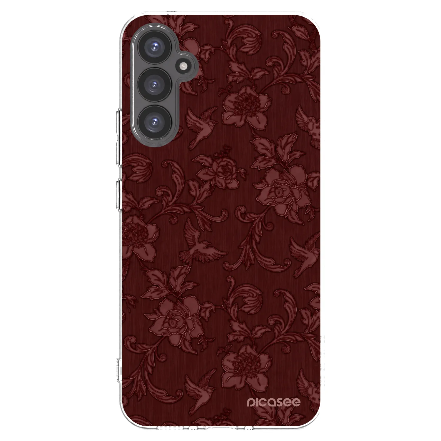Picasee átlátszó szilikon tok az alábbi mobiltelefonokra Samsung Galaxy A34 5G A346B - Red Elegance