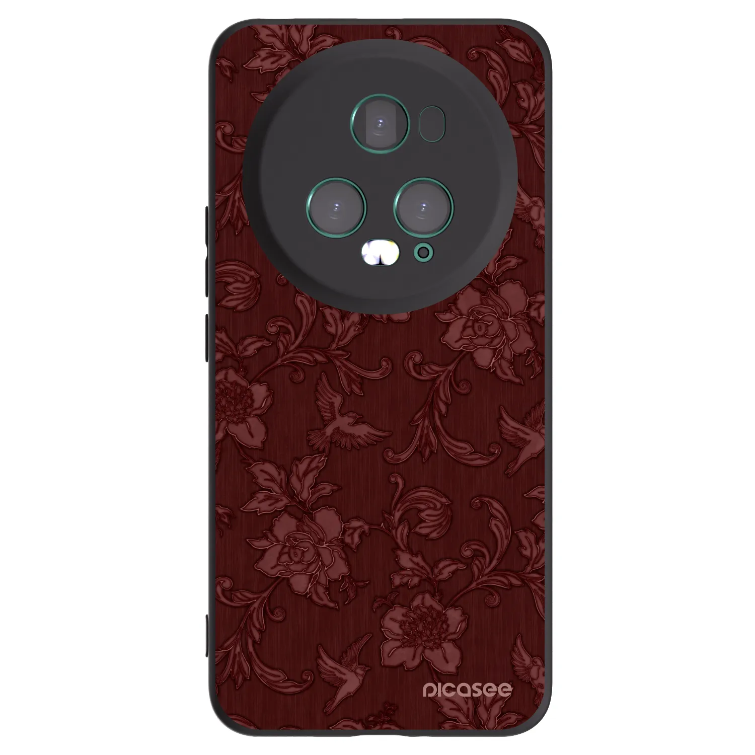 Picasee fekete szilikon tok az alábbi mobiltelefonokra Honor Magic5 Pro - Red Elegance