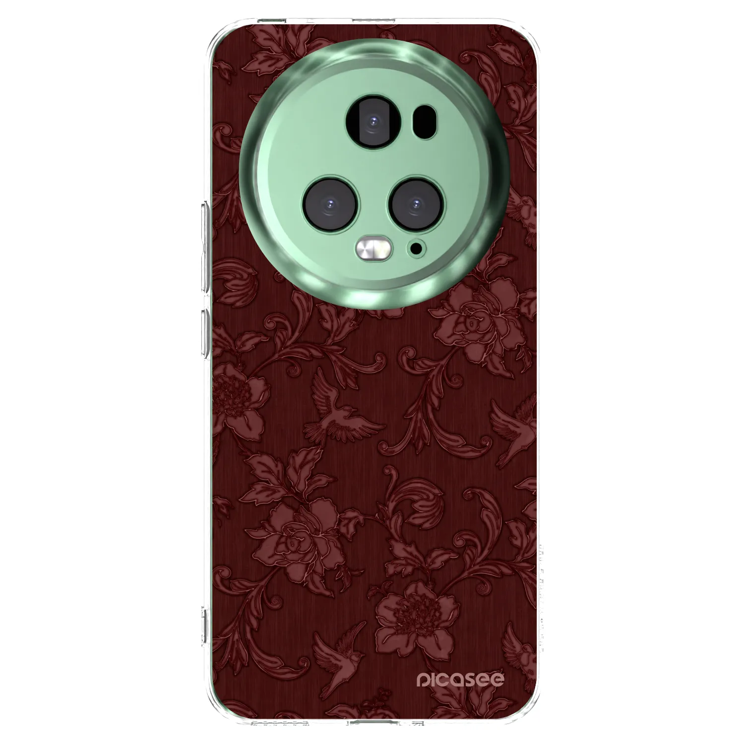 Picasee átlátszó szilikon tok az alábbi mobiltelefonokra Honor Magic5 Pro - Red Elegance