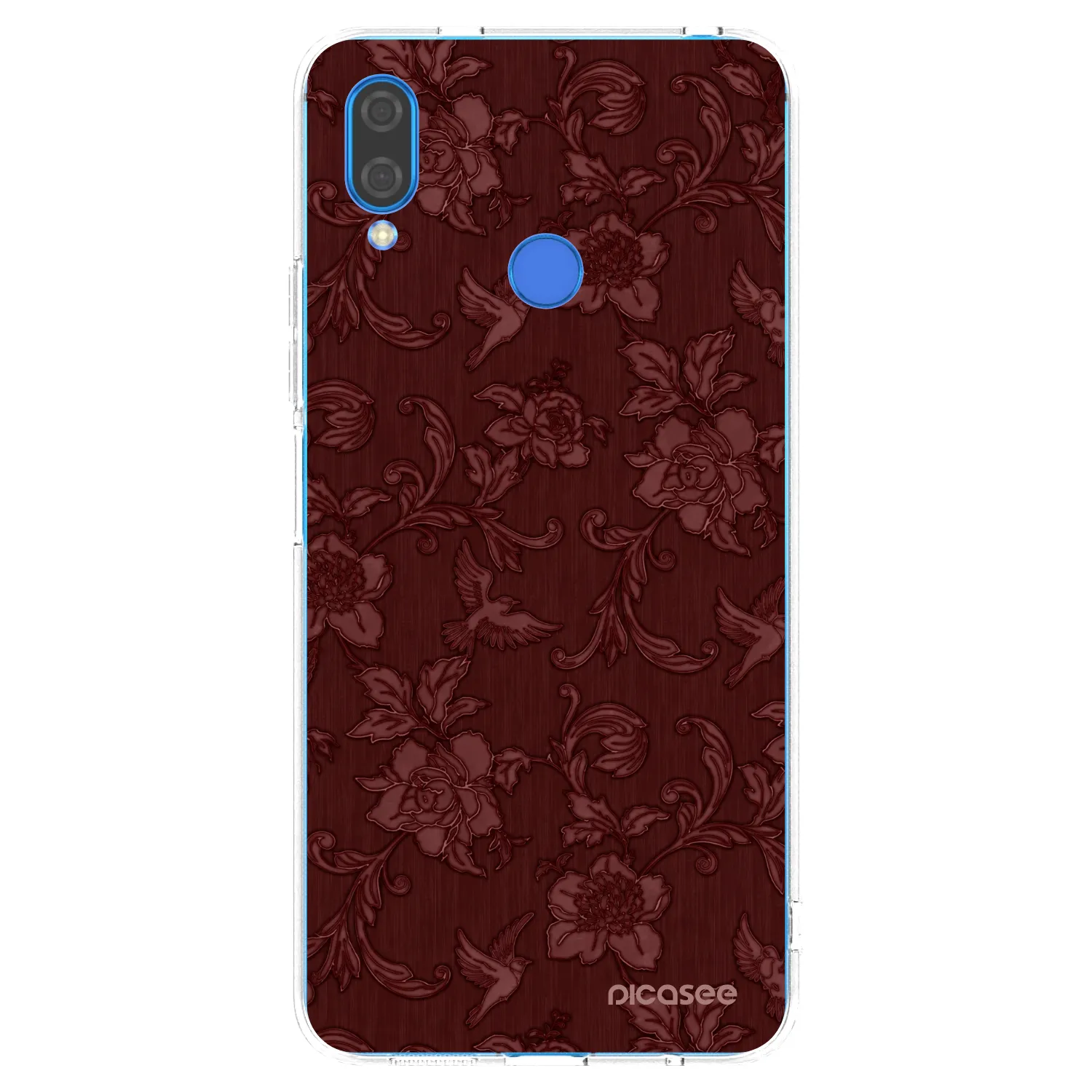 Picasee átlátszó szilikon tok az alábbi mobiltelefonokra Huawei Nova 3i - Red Elegance