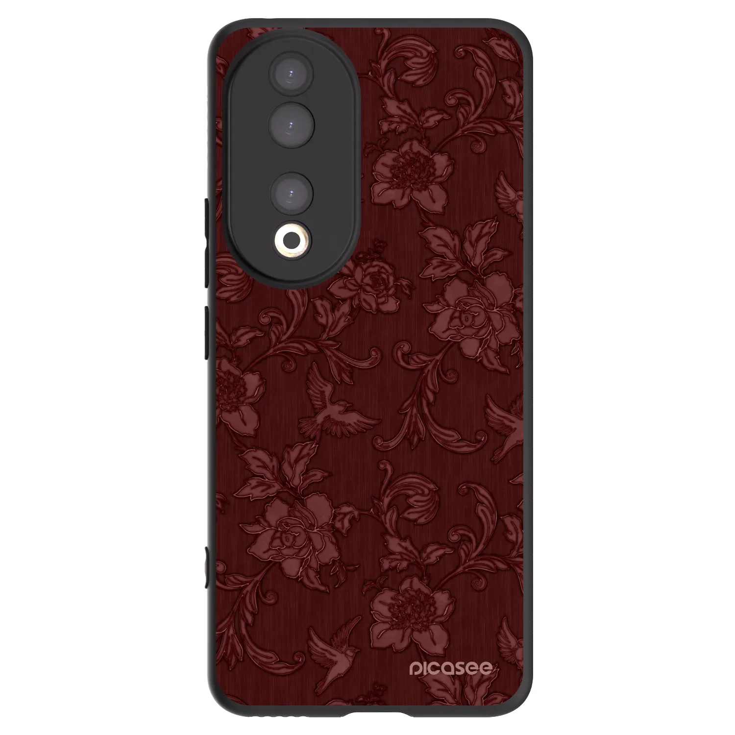 Picasee fekete szilikon tok az alábbi mobiltelefonokra Honor 90 5G - Red Elegance