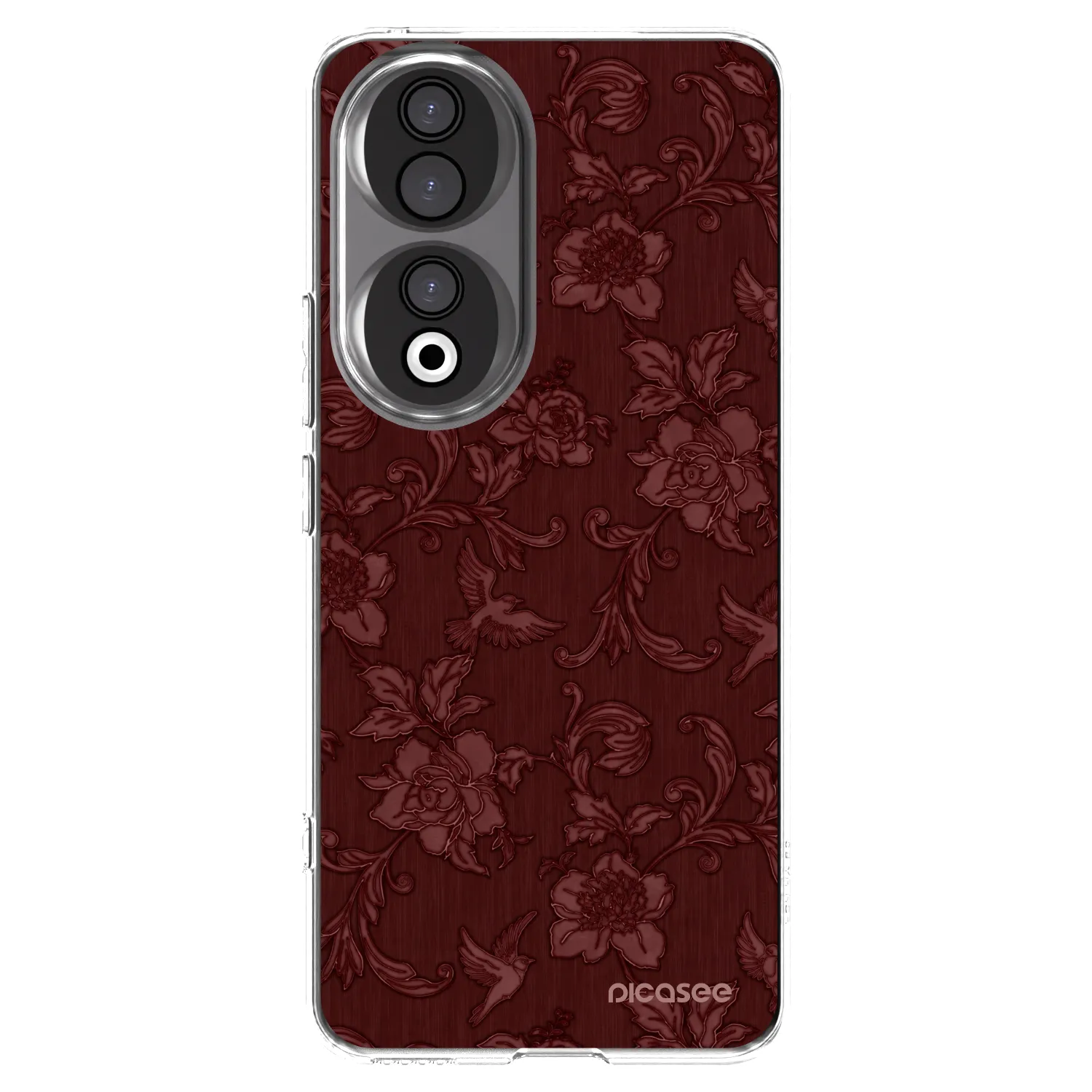 Picasee átlátszó szilikon tok az alábbi mobiltelefonokra Honor 90 5G - Red Elegance