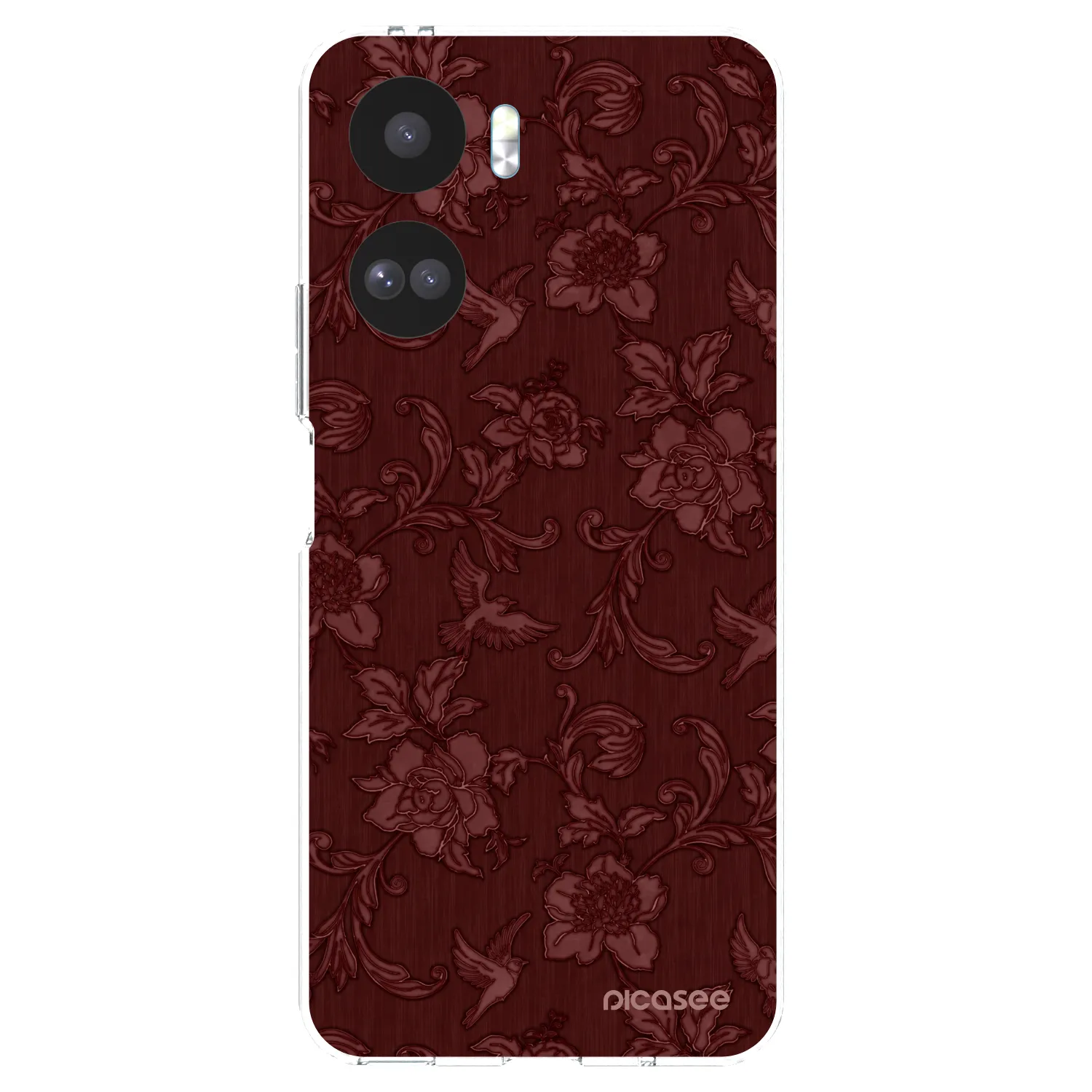 Picasee átlátszó szilikon tok az alábbi mobiltelefonokra Honor 90 Lite 5G - Red Elegance