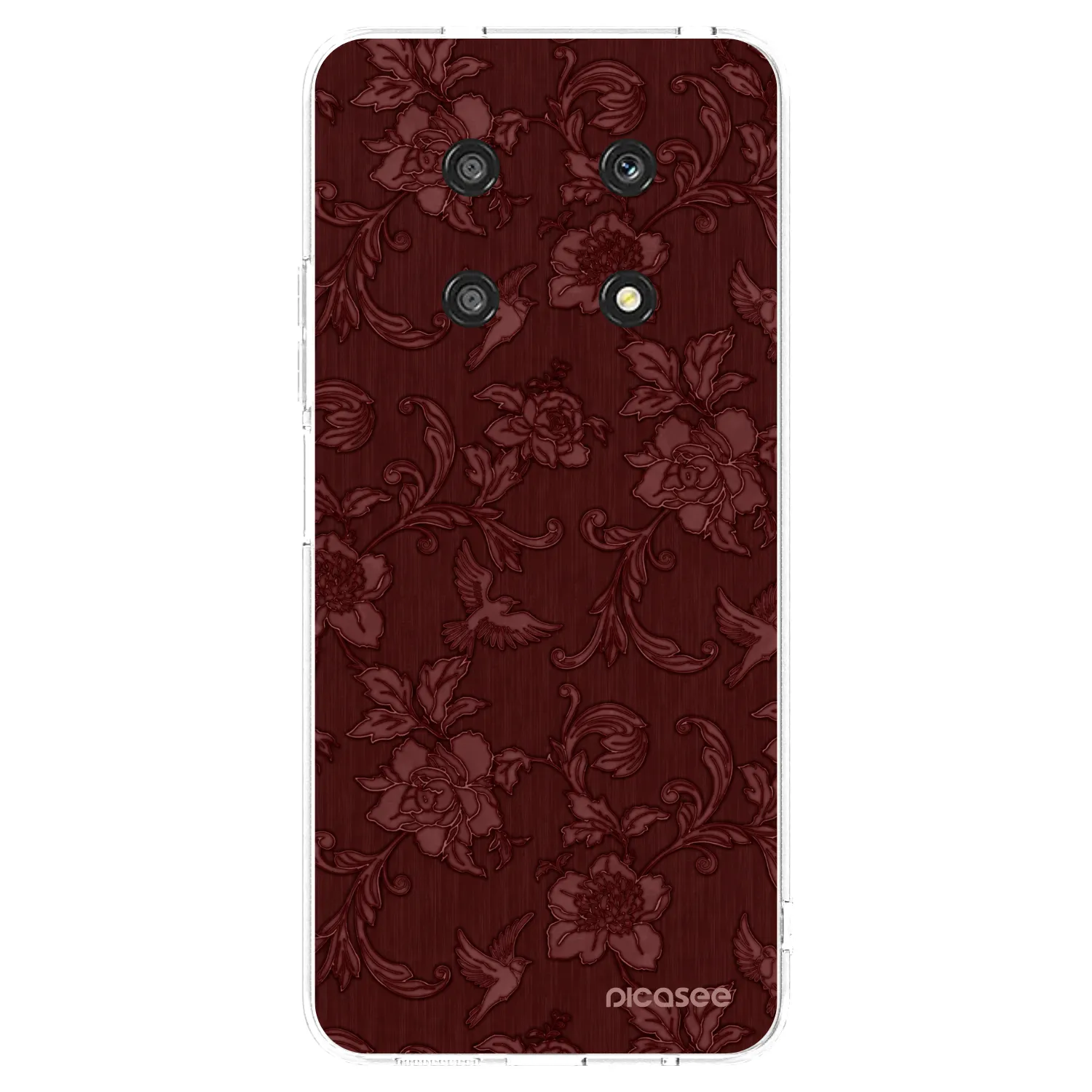 Picasee átlátszó szilikon tok az alábbi mobiltelefonokra Honor Magic4 Lite 5G - Red Elegance