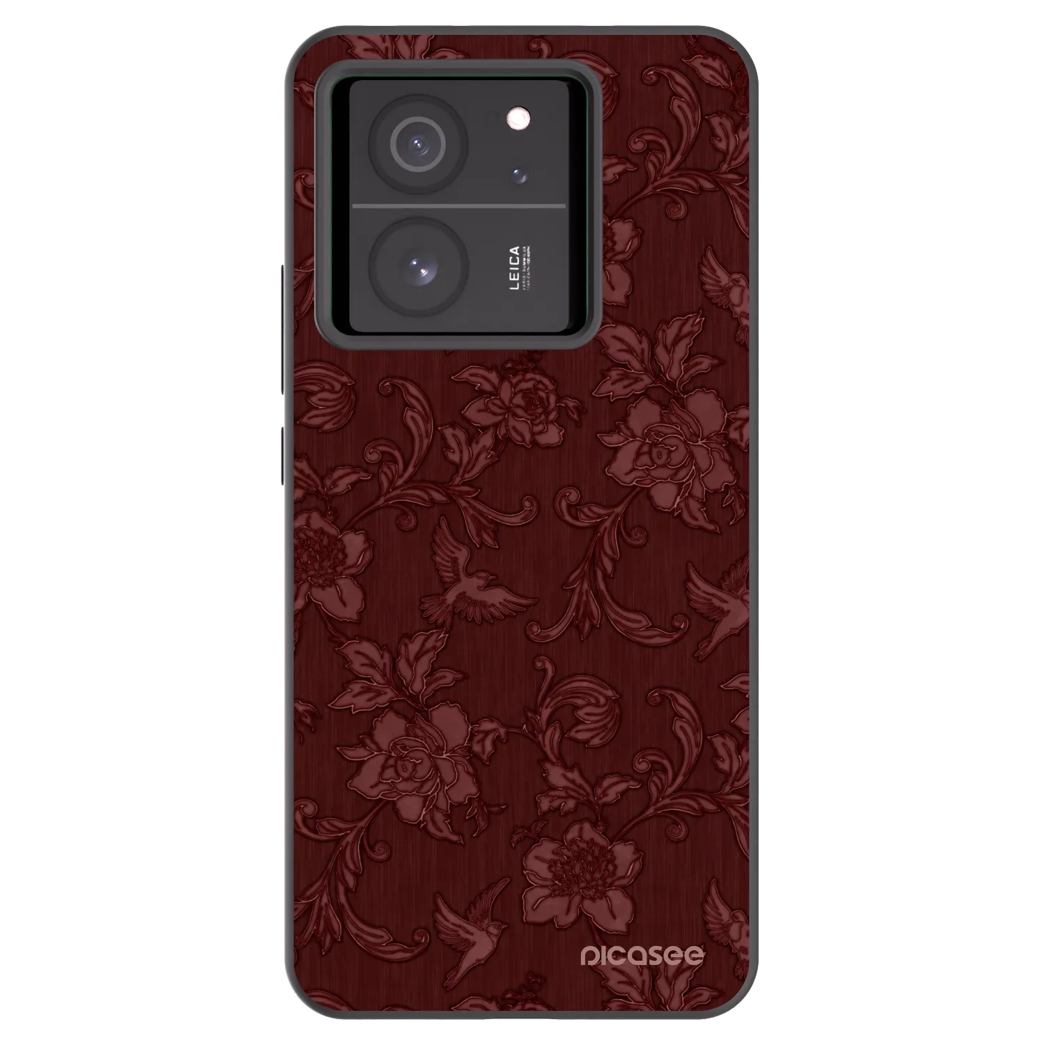 Picasee fekete szilikon tok az alábbi mobiltelefonokra Xiaomi 13T Pro - Red Elegance