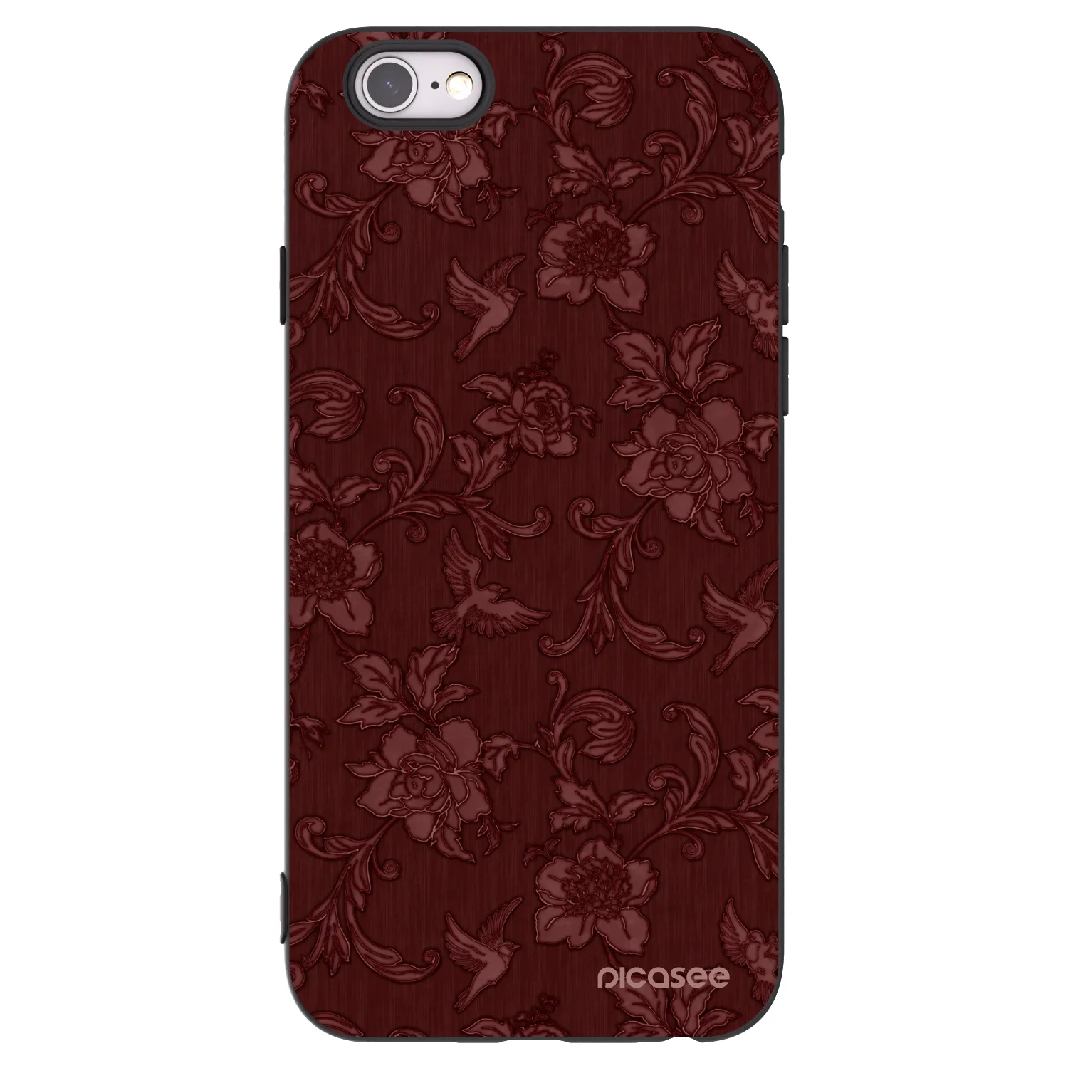 Picasee fekete szilikon tok az alábbi mobiltelefonokra Apple iPhone 6/6S - Red Elegance