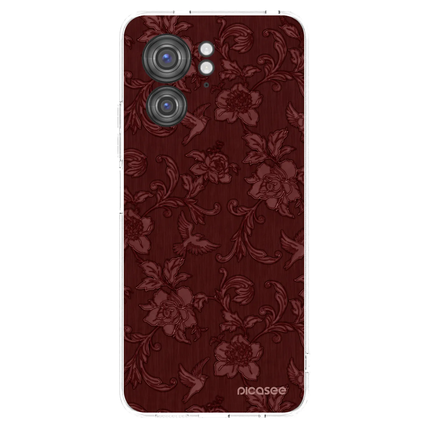Picasee átlátszó szilikon tok az alábbi mobiltelefonokra Motorola Edge 40 - Red Elegance