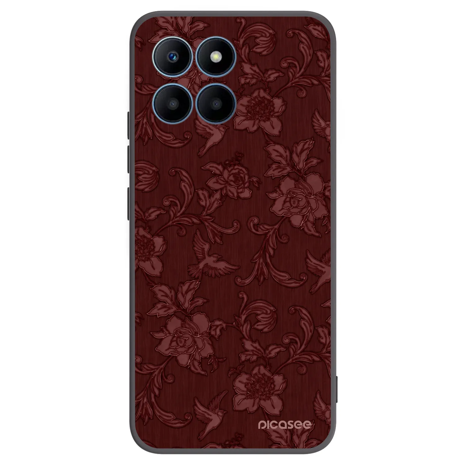 Picasee fekete szilikon tok az alábbi mobiltelefonokra Honor 70 Lite - Red Elegance