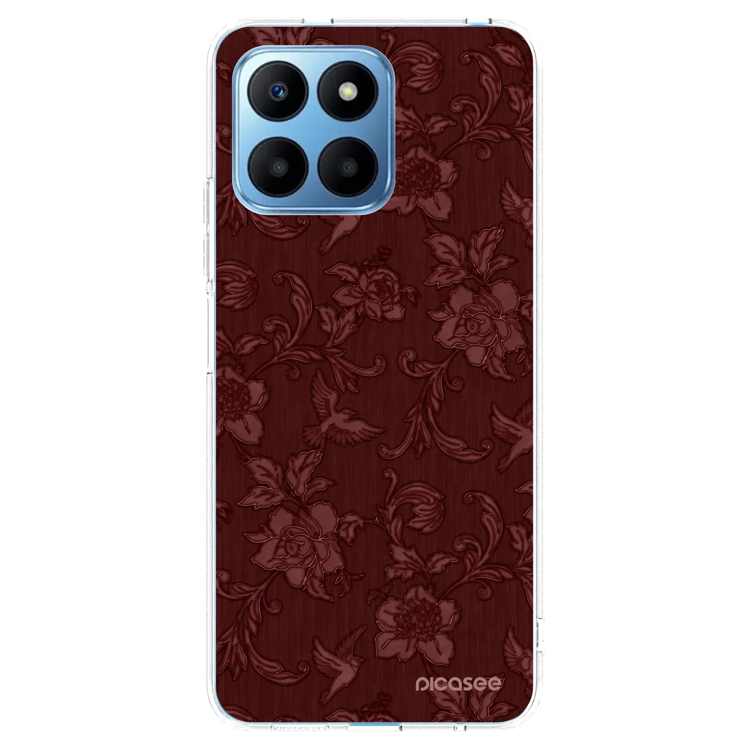 Picasee átlátszó szilikon tok az alábbi mobiltelefonokra Honor 70 Lite - Red Elegance