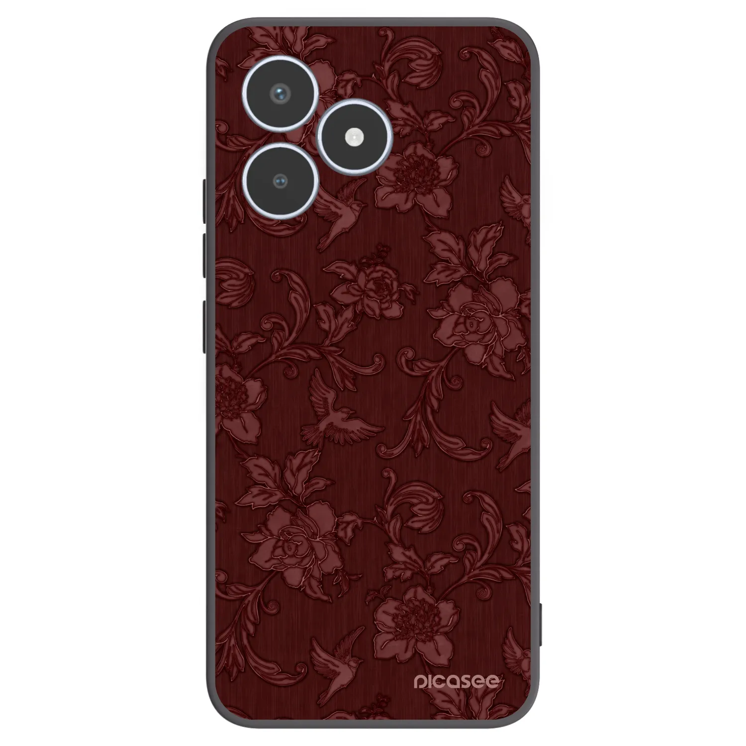 Picasee fekete szilikon tok az alábbi mobiltelefonokra Realme C53 - Red Elegance