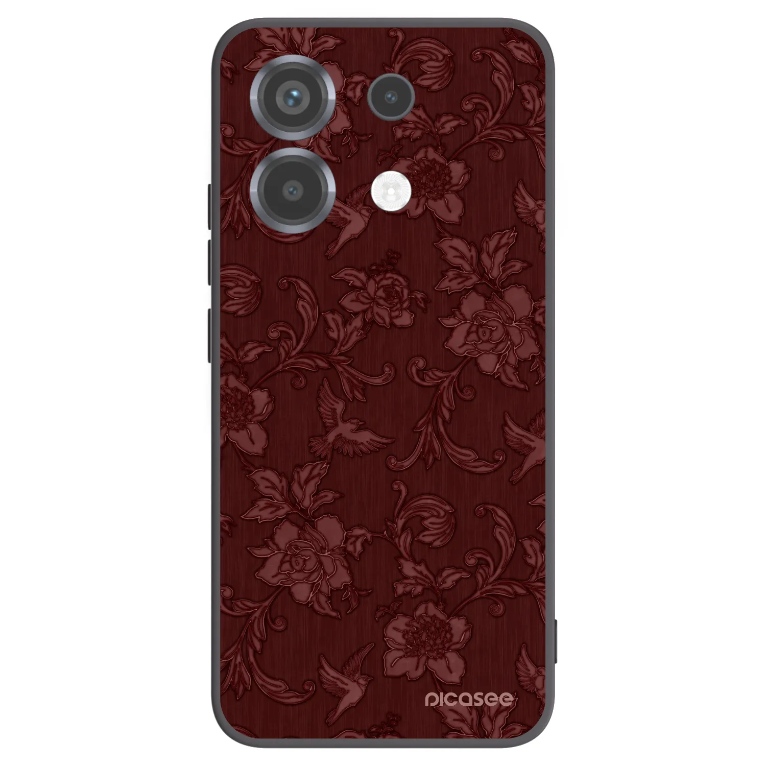 Picasee fekete szilikon tok az alábbi mobiltelefonokra Xiaomi Poco X6 - Red Elegance