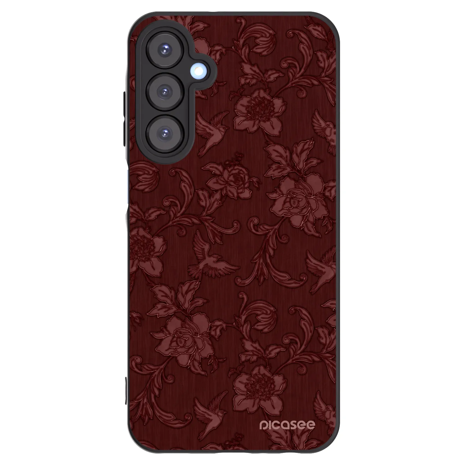 Picasee fekete szilikon tok az alábbi mobiltelefonokra Samsung Galaxy A25 A256B 5G - Red Elegance