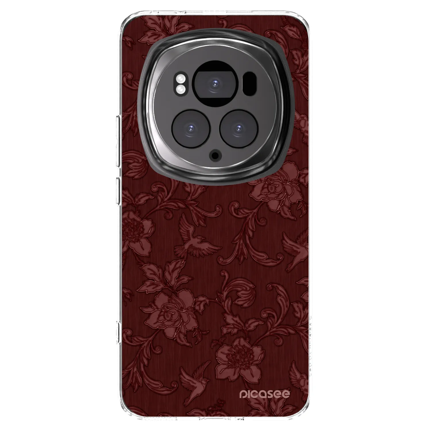 Picasee átlátszó szilikon tok az alábbi mobiltelefonokra Honor Magic6 Pro - Red Elegance
