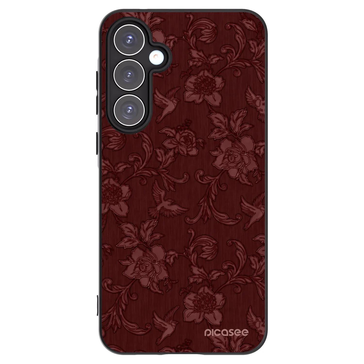 Picasee fekete szilikon tok az alábbi mobiltelefonokra Samsung Galaxy A55 5G A556B - Red Elegance