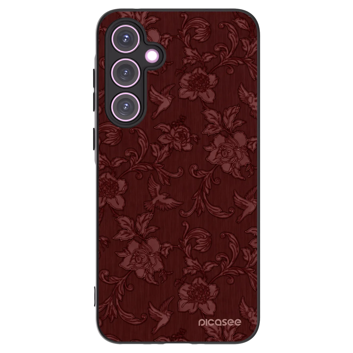 Picasee fekete szilikon tok az alábbi mobiltelefonokra Samsung Galaxy A35 5G A356B - Red Elegance