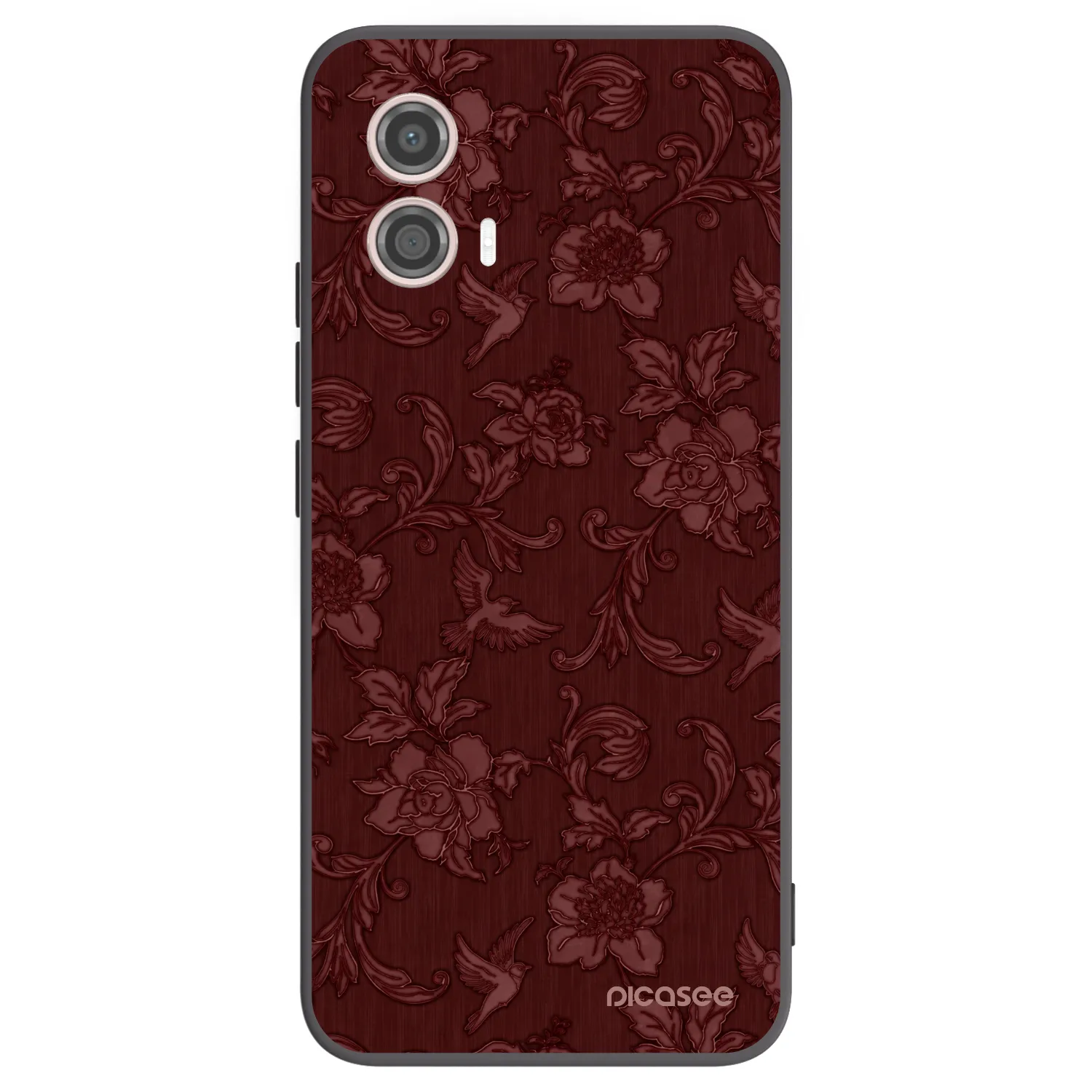 Picasee fekete szilikon tok az alábbi mobiltelefonokra Motorola Moto G53 5G - Red Elegance