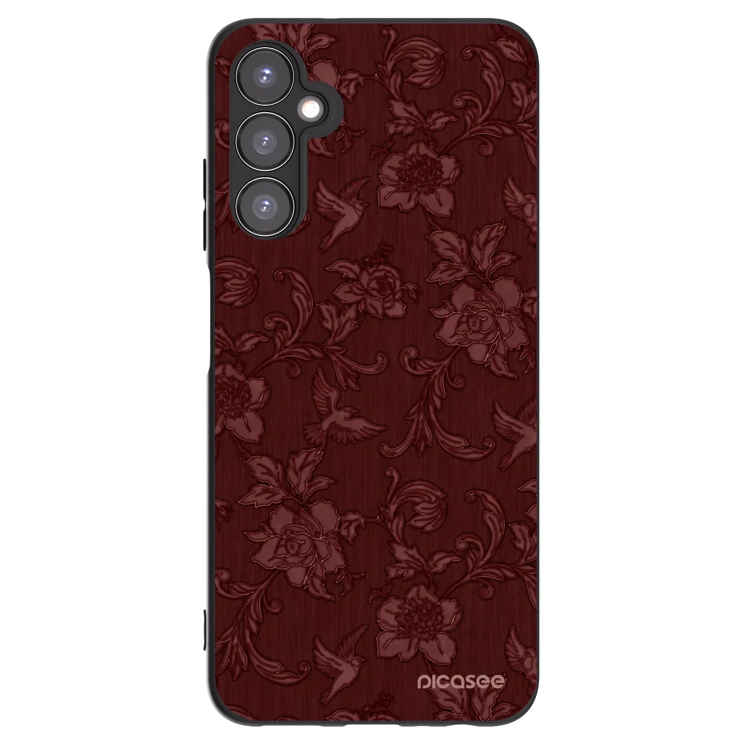 Picasee fekete szilikon tok az alábbi mobiltelefonokra Samsung Galaxy A05s A057G - Red Elegance