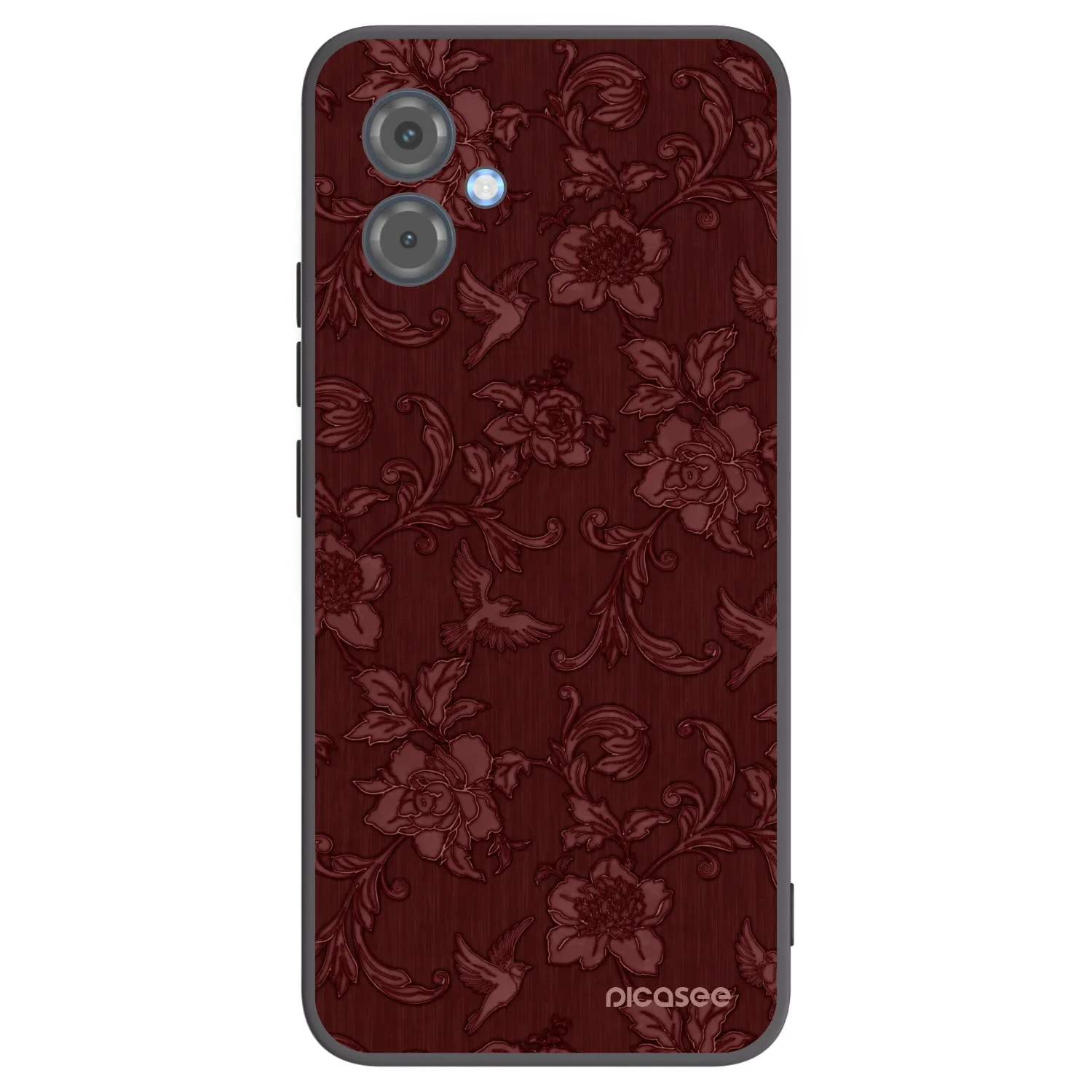 Picasee fekete szilikon tok az alábbi mobiltelefonokra Motorola Moto G14 - Red Elegance