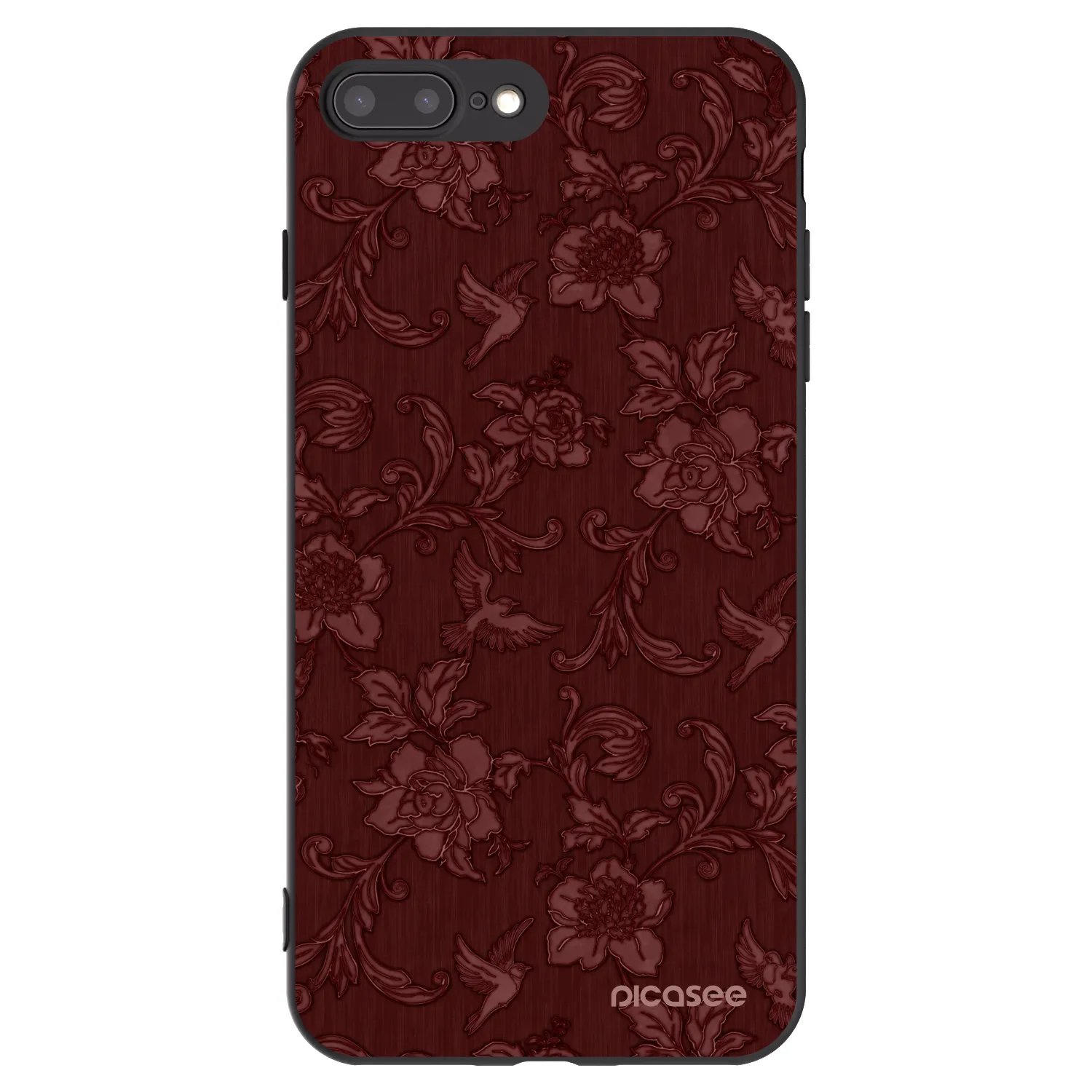 Picasee fekete szilikon tok az alábbi mobiltelefonokra Apple iPhone 8 Plus - Red Elegance