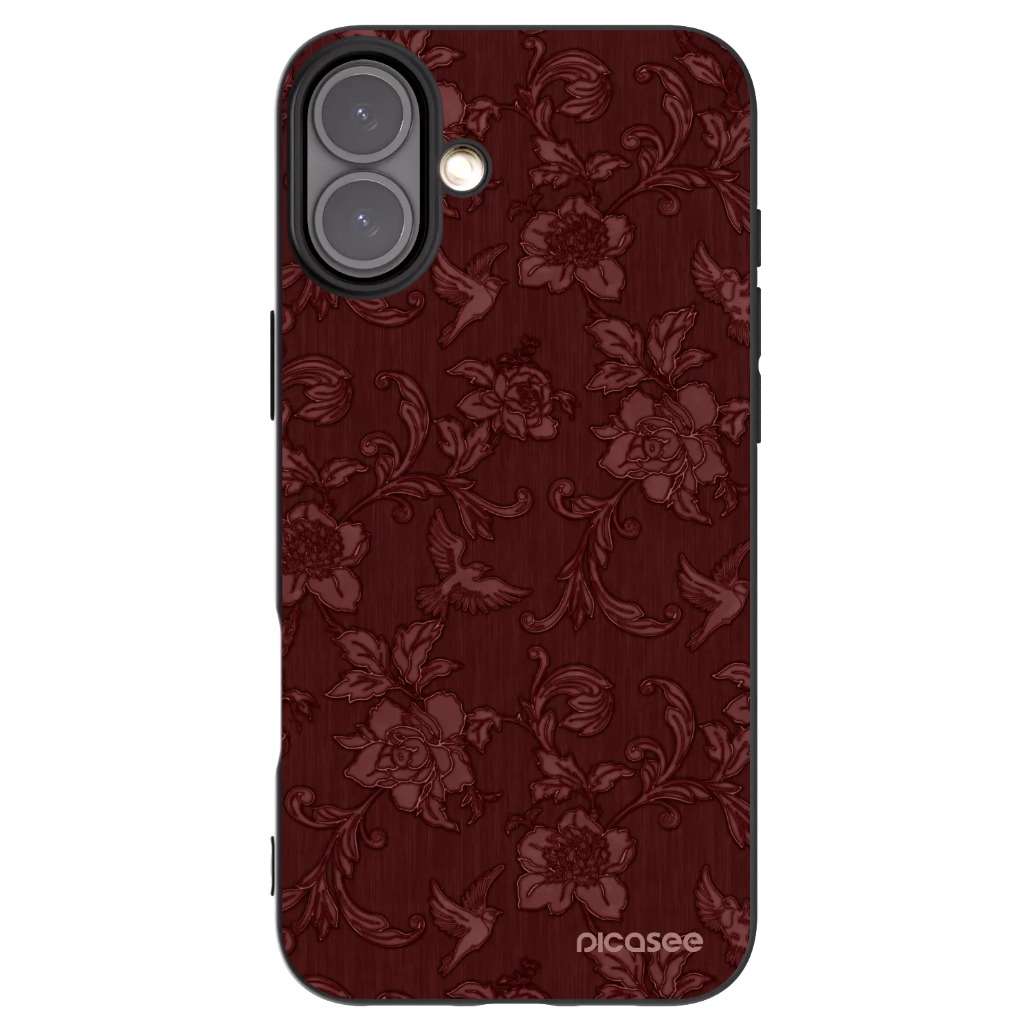 Picasee fekete szilikon tok az alábbi mobiltelefonokra Apple iPhone 16 Plus - Red Elegance