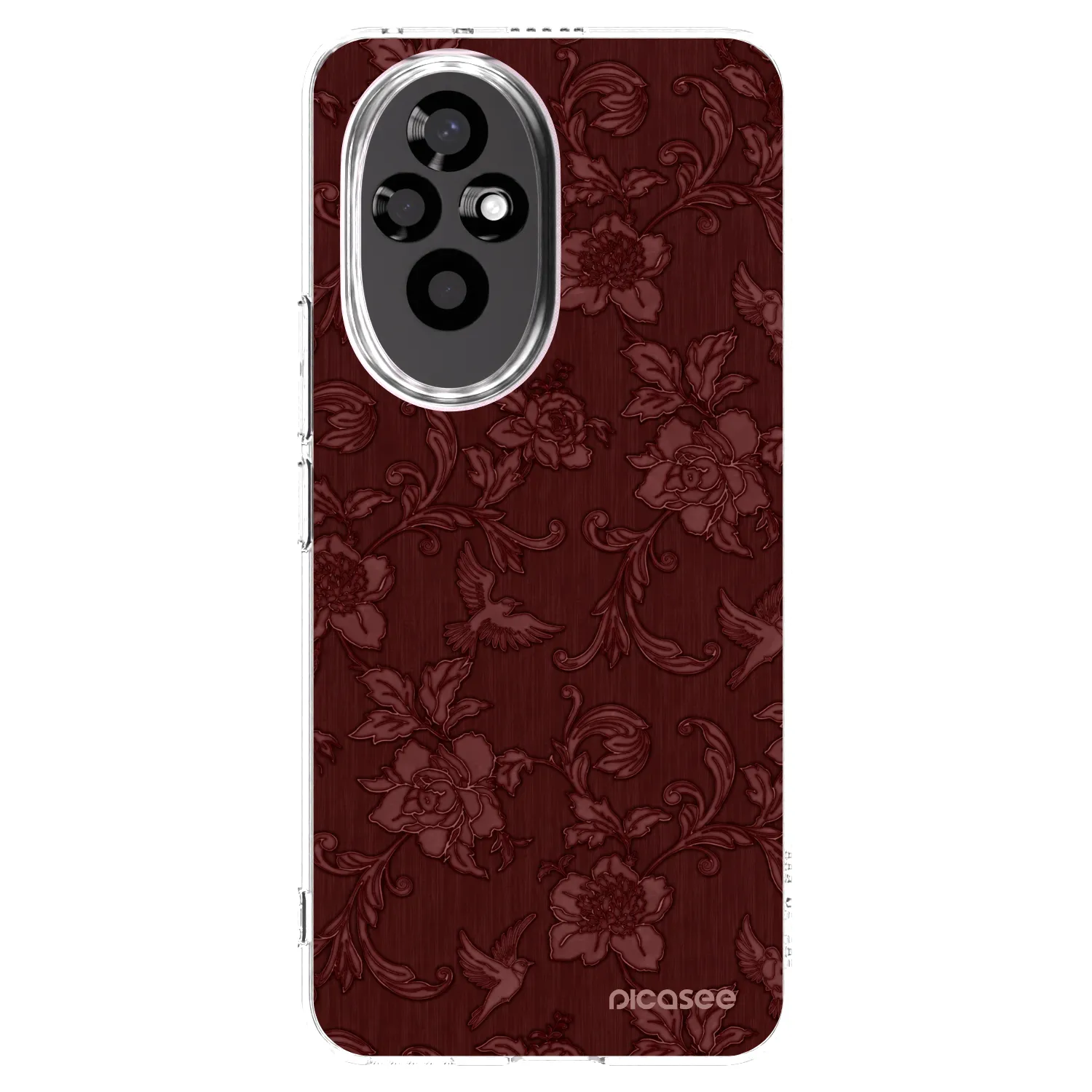 Picasee átlátszó szilikon tok az alábbi mobiltelefonokra Honor 200 Pro 5G - Red Elegance