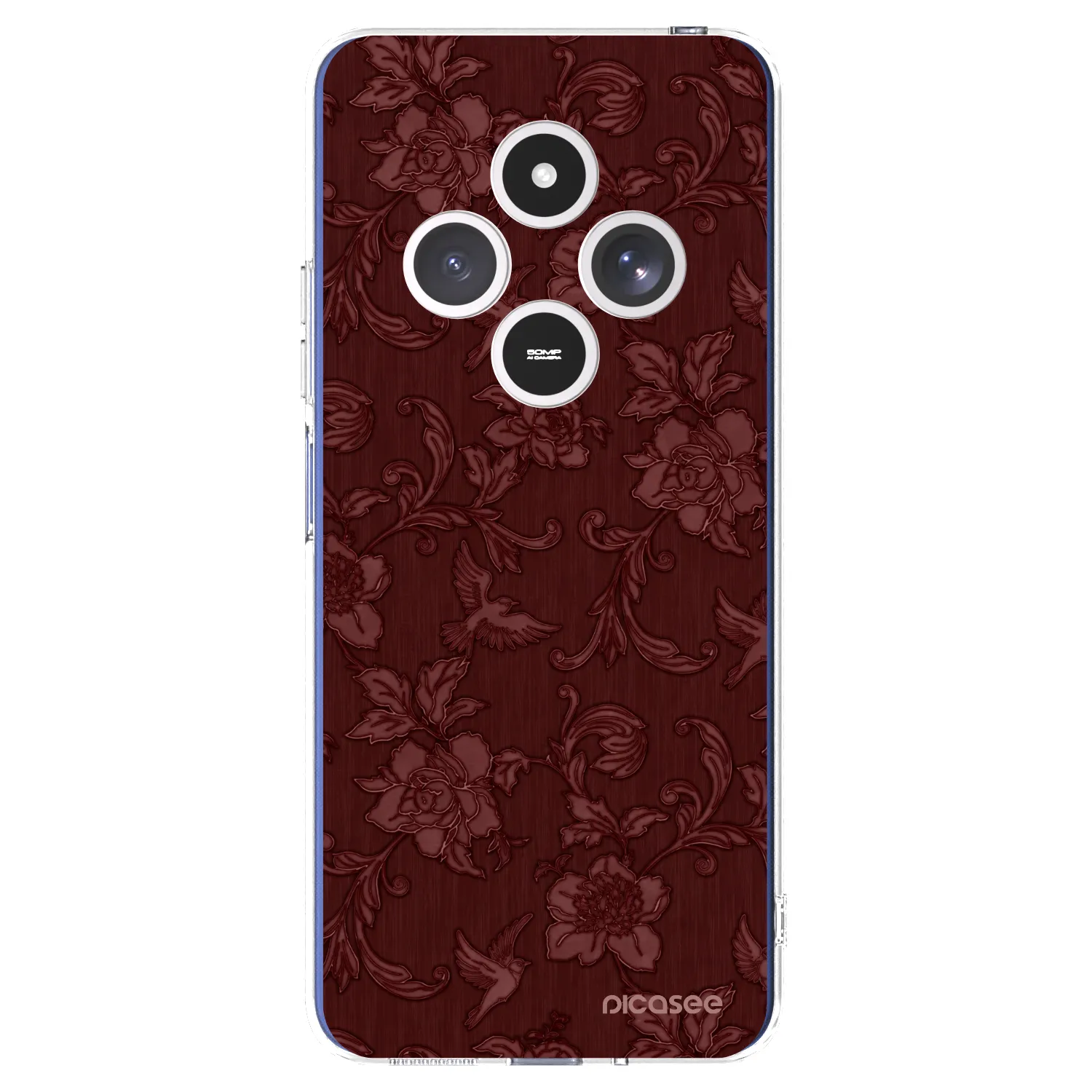 Picasee átlátszó szilikon tok az alábbi mobiltelefonokra Xiaomi Redmi 14C - Red Elegance