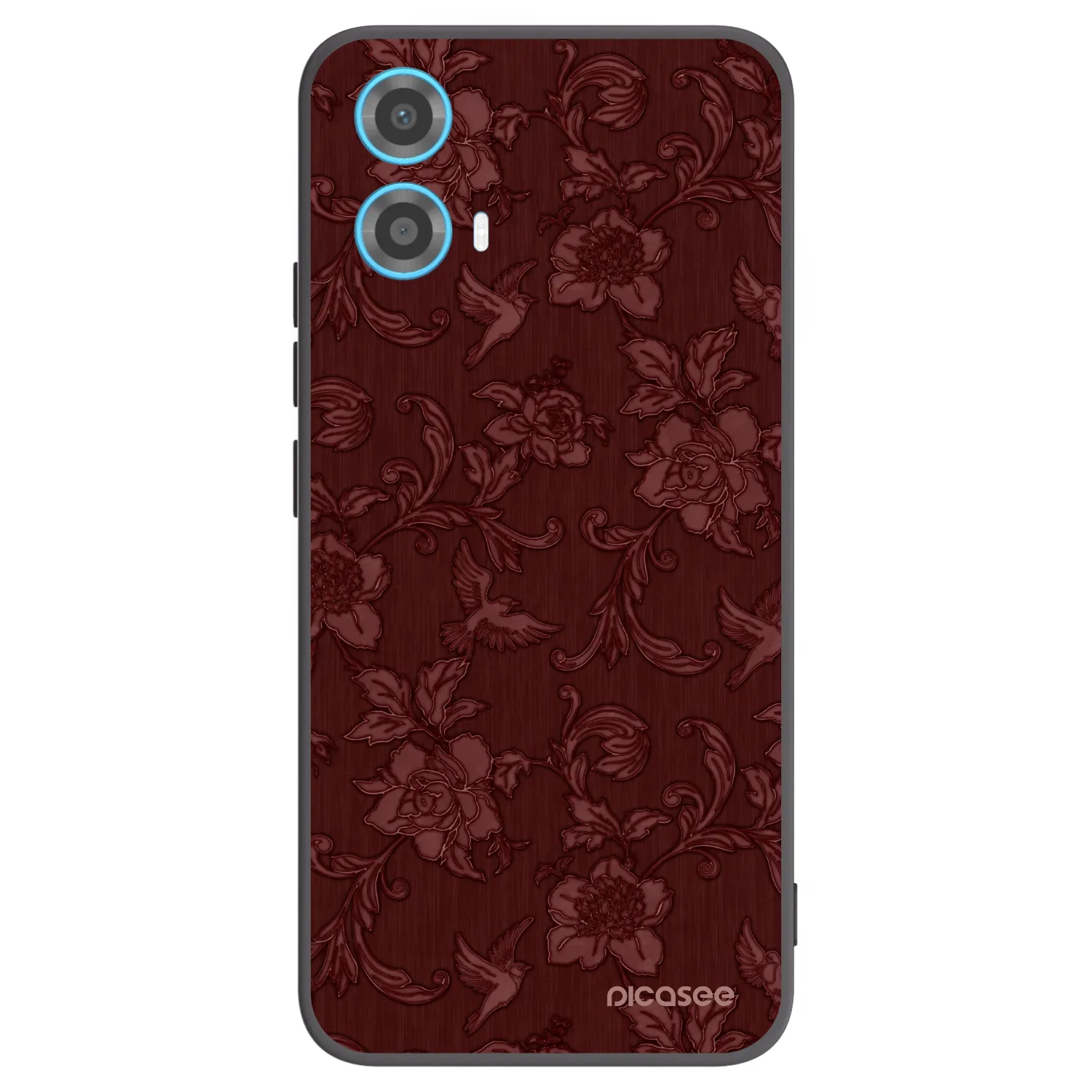 Picasee fekete szilikon tok az alábbi mobiltelefonokra Motorola Moto G34 5G - Red Elegance