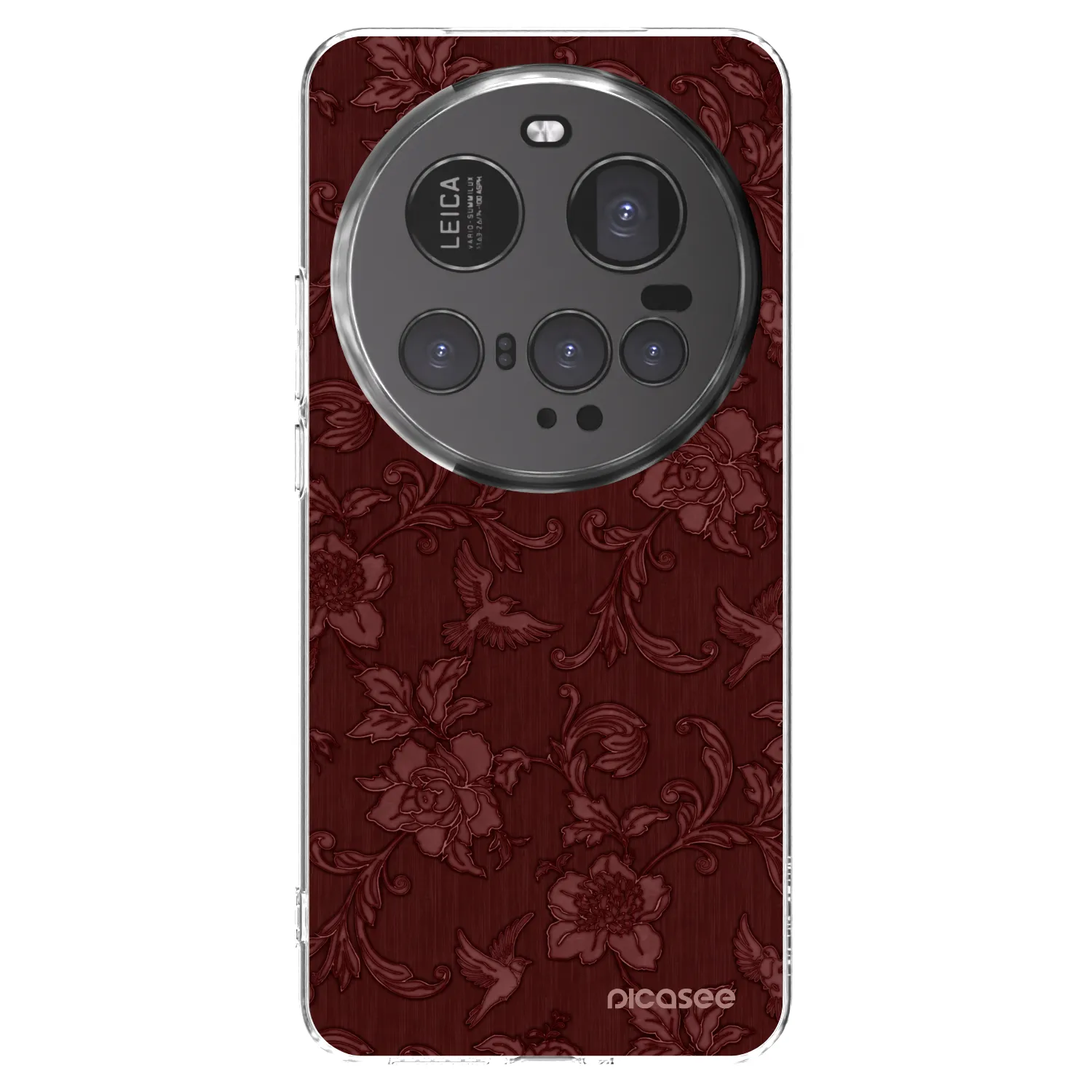 Picasee átlátszó szilikon tok az alábbi mobiltelefonokra Xiaomi 15 Ultra - Red Elegance