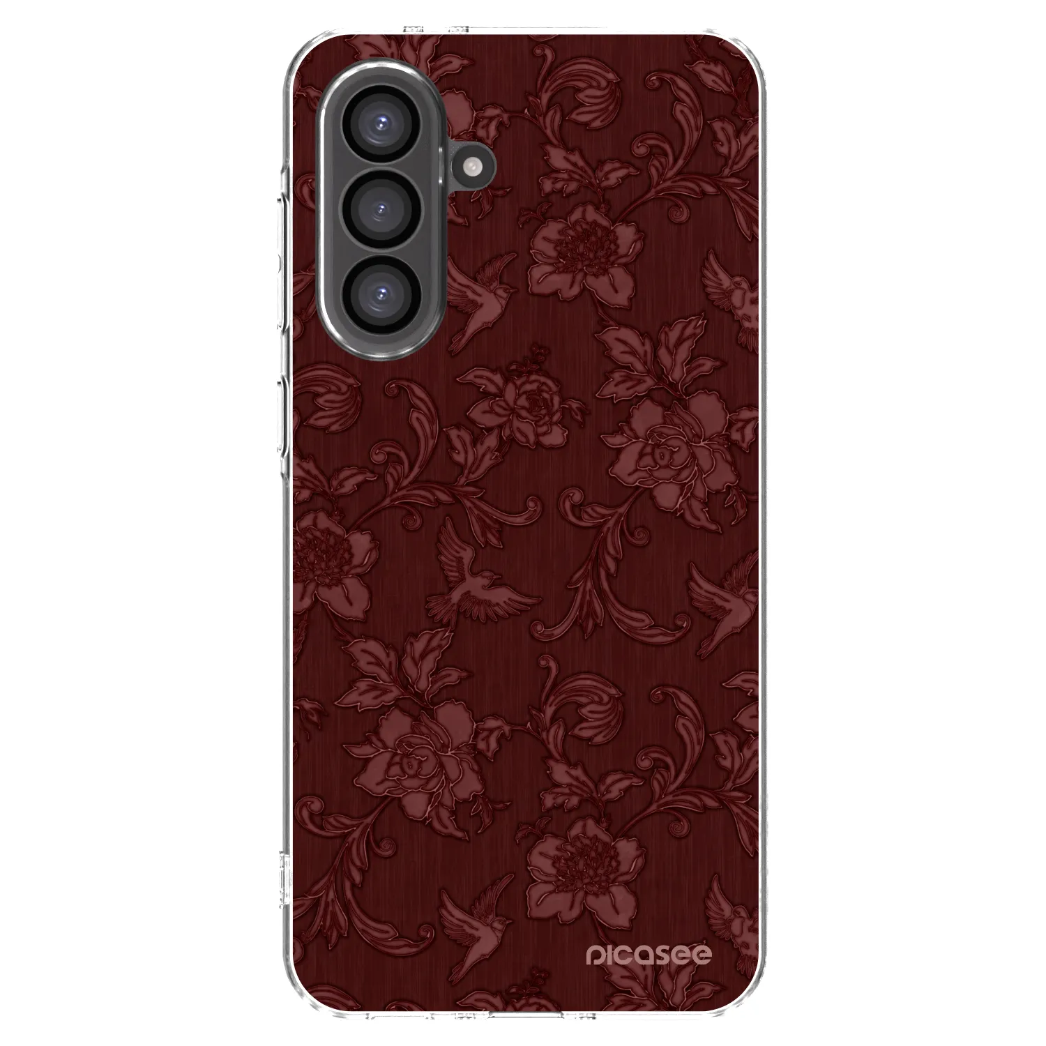 Picasee átlátszó szilikon tok az alábbi mobiltelefonokra Samsung Galaxy A56 5G A566B - Red Elegance