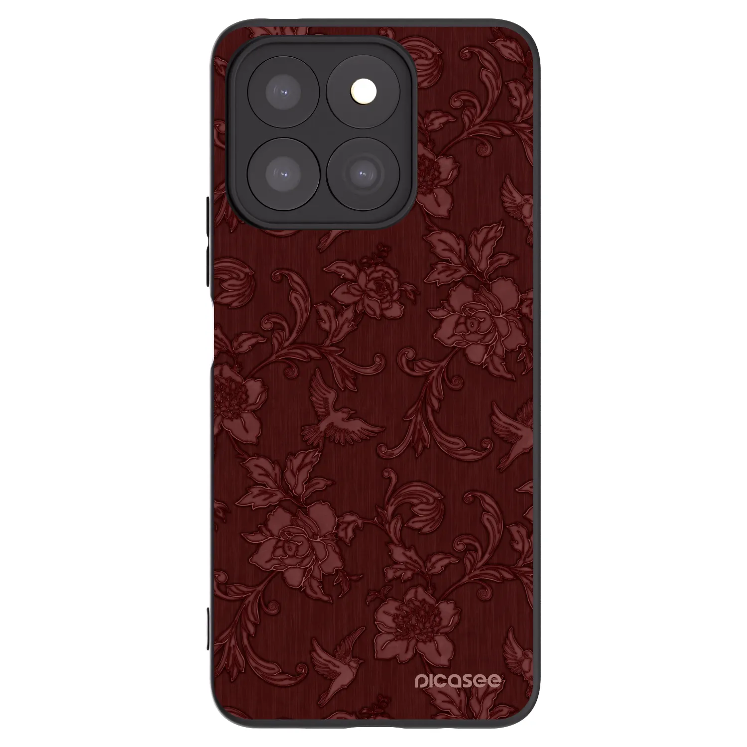 Picasee fekete szilikon tok az alábbi mobiltelefonokra Honor X8c - Red Elegance