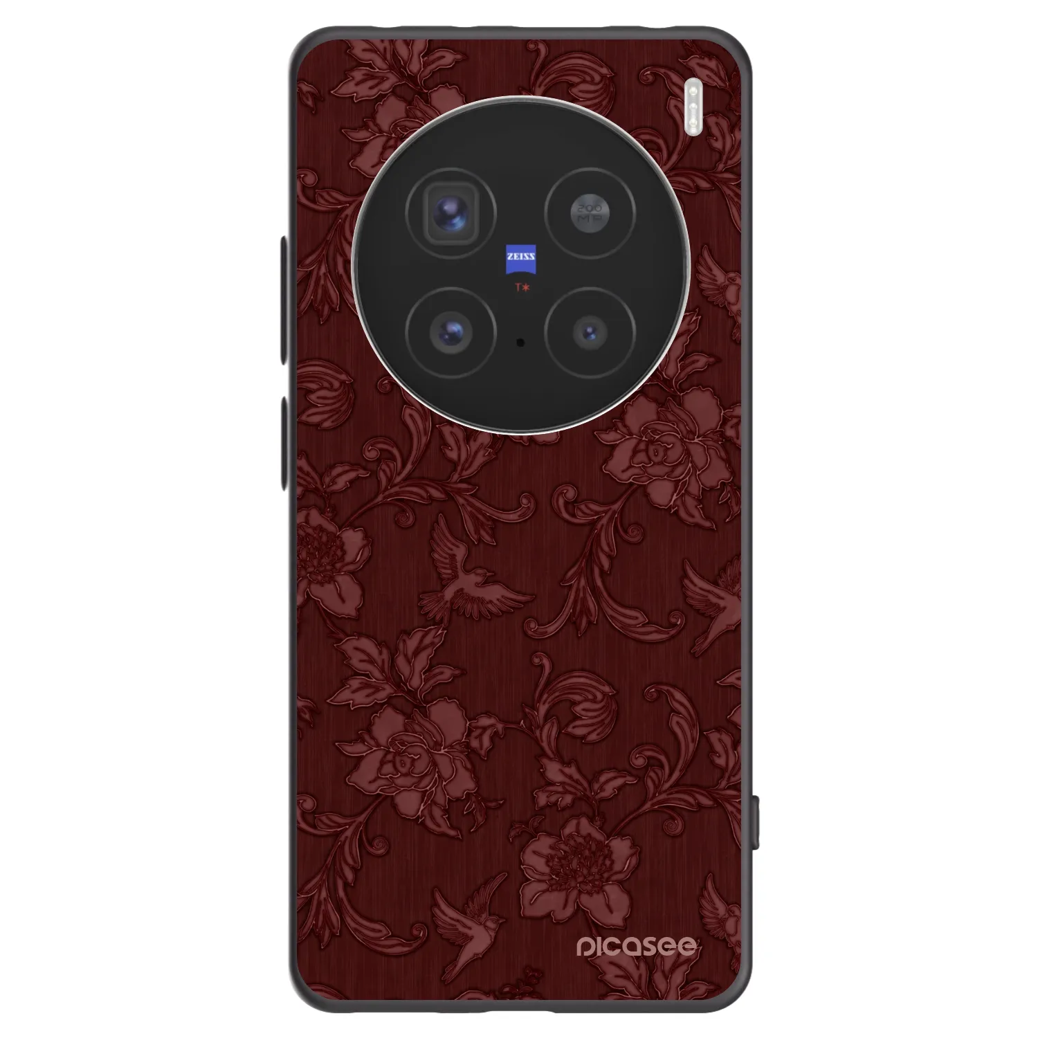 Picasee fekete szilikon tok az alábbi mobiltelefonokra Vivo X200 Pro - Red Elegance