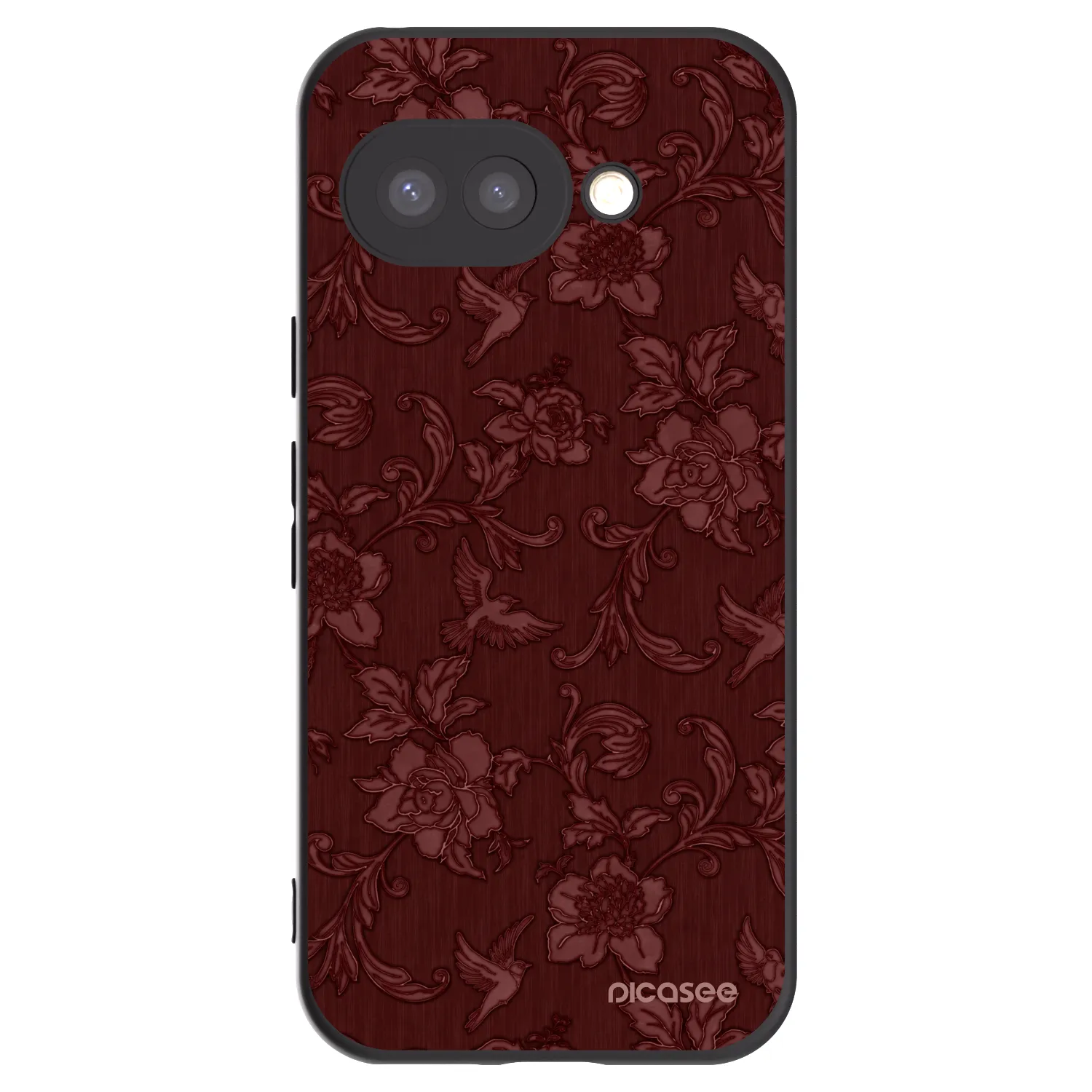 Picasee fekete szilikon tok az alábbi mobiltelefonokra Google Pixel 9a - Red Elegance