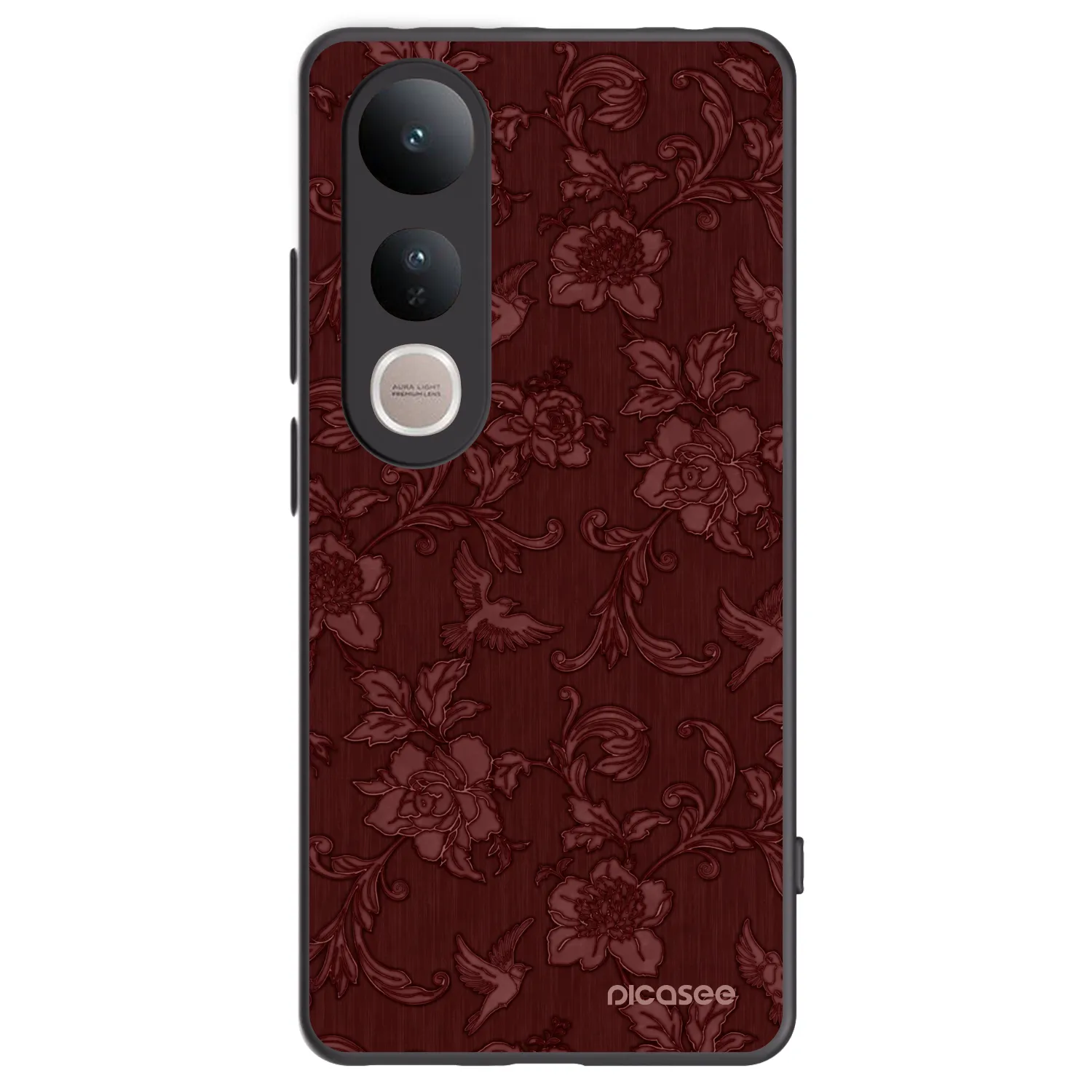 Picasee fekete szilikon tok az alábbi mobiltelefonokra Vivo V50 Lite 5G - Red Elegance