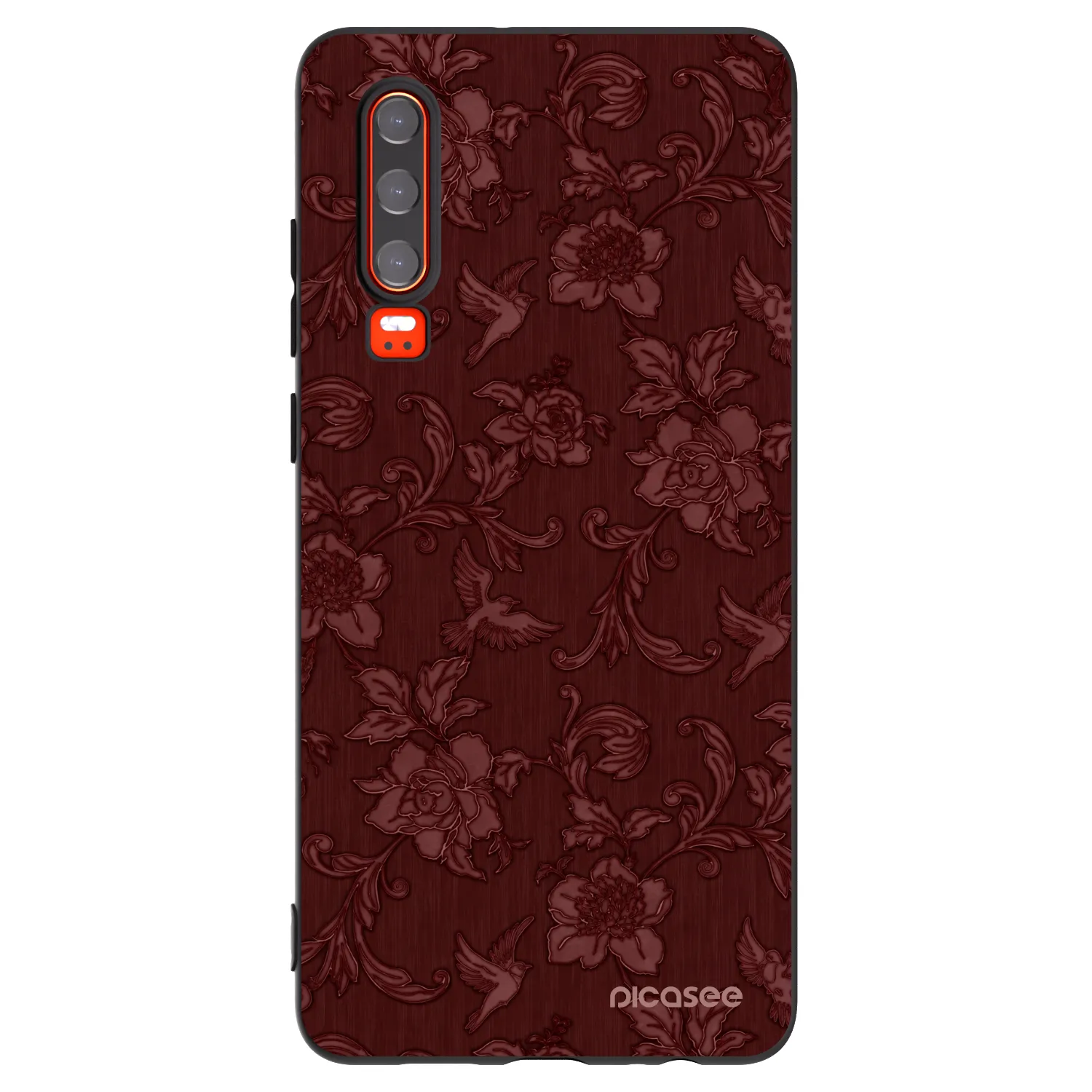 Picasee fekete szilikon tok az alábbi mobiltelefonokra Huawei P30 - Red Elegance
