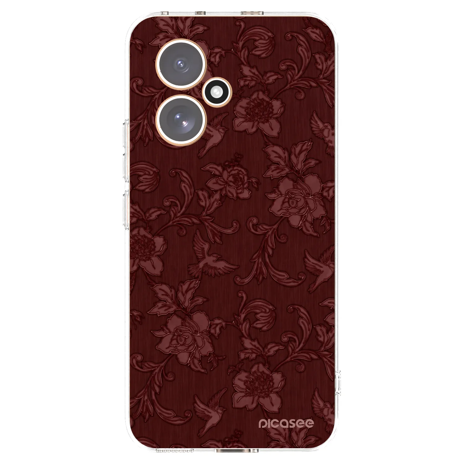 Picasee átlátszó szilikon tok az alábbi mobiltelefonokra Honor 400 5G - Red Elegance