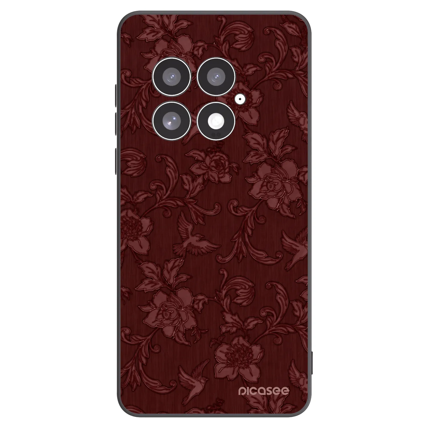 Picasee fekete szilikon tok az alábbi mobiltelefonokra OnePlus 13 5G - Red Elegance