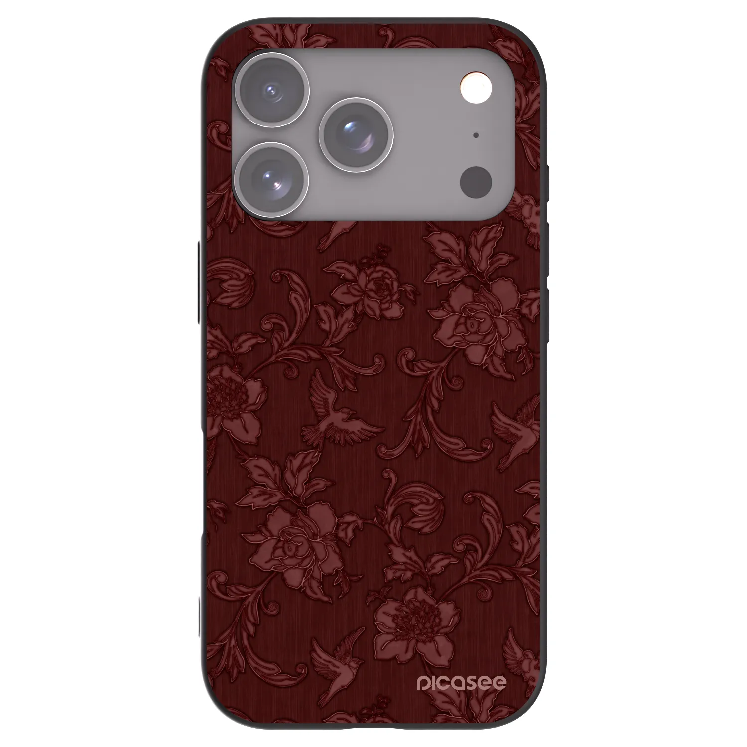 Picasee fekete szilikon tok az alábbi mobiltelefonokra Apple iPhone 17 Pro - Red Elegance
