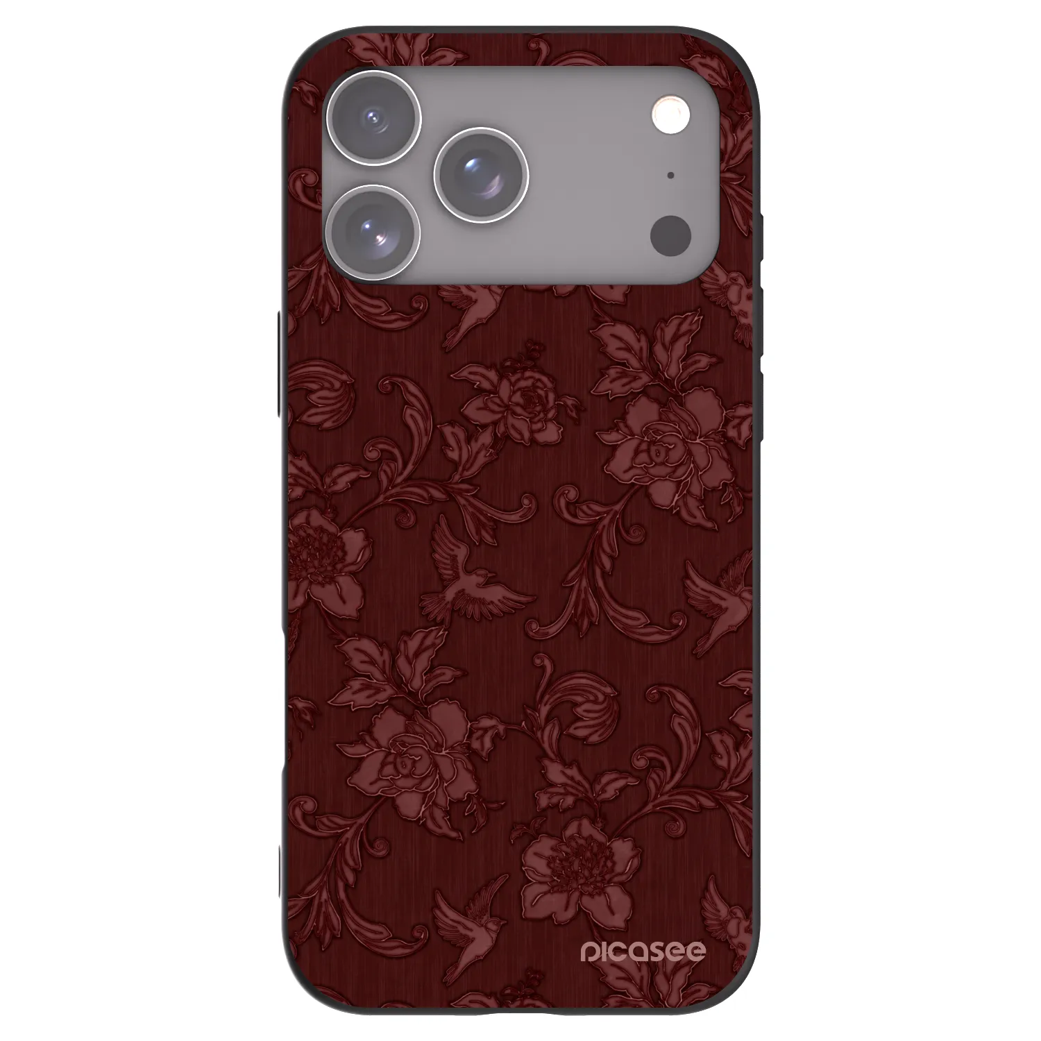 Picasee fekete szilikon tok az alábbi mobiltelefonokra Apple iPhone 17 Pro Max - Red Elegance