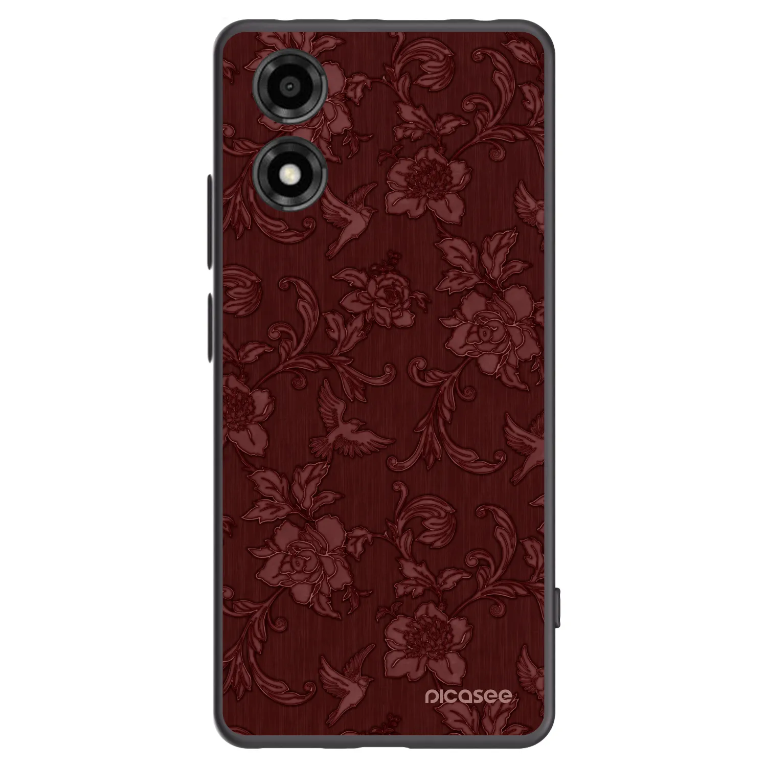Picasee fekete szilikon tok az alábbi mobiltelefonokra Motorola Moto E14 - Red Elegance