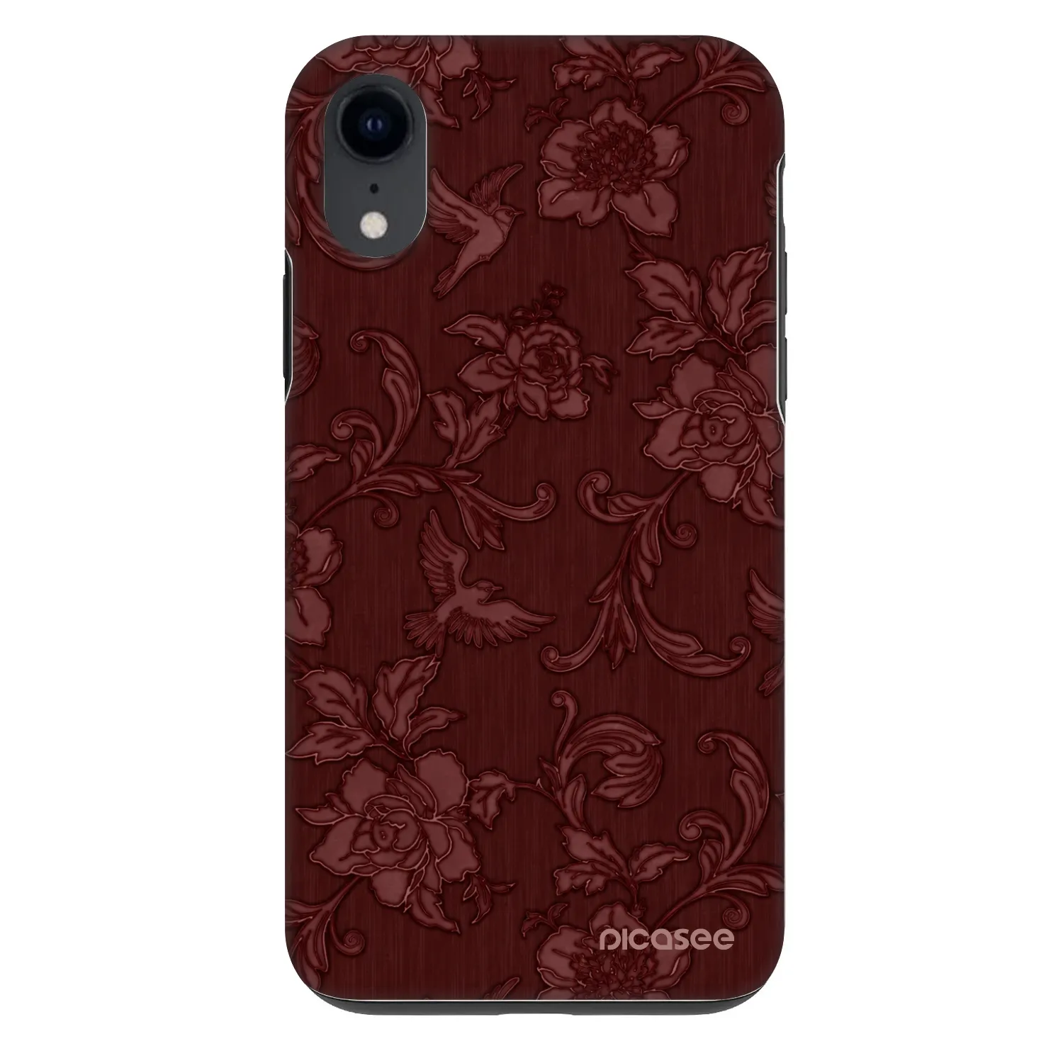 Picasee Fashion Case Apple iPhone XR - Red Elegance