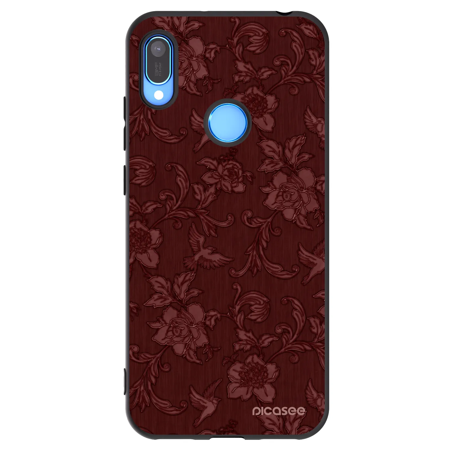 Picasee fekete szilikon tok az alábbi mobiltelefonokra Huawei Y6 2019 - Red Elegance